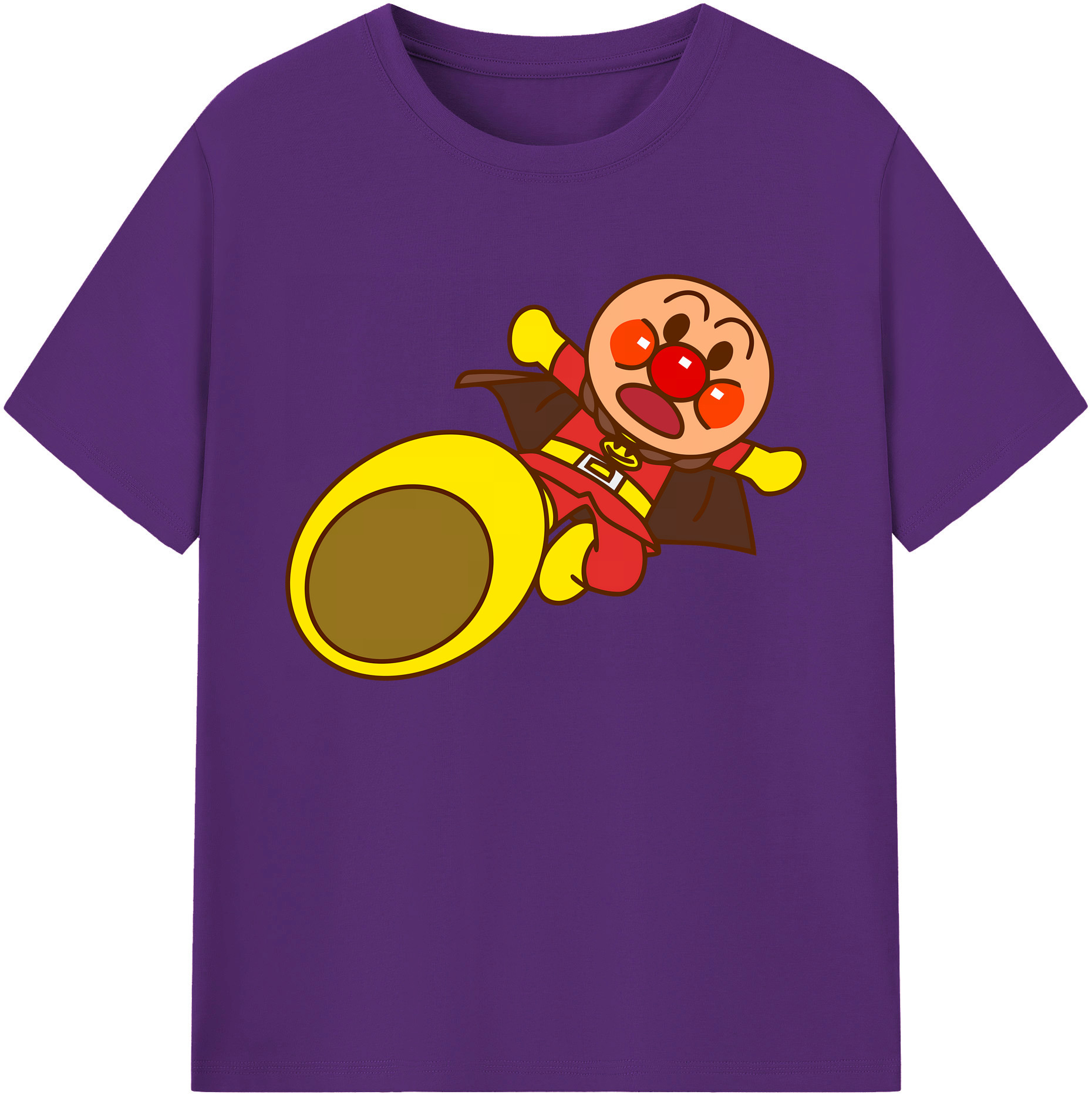（画像用） アンパンマン Anpanman 綿100％ メンズ半袖Tシャツ｜肌触りやわらか＆通気性