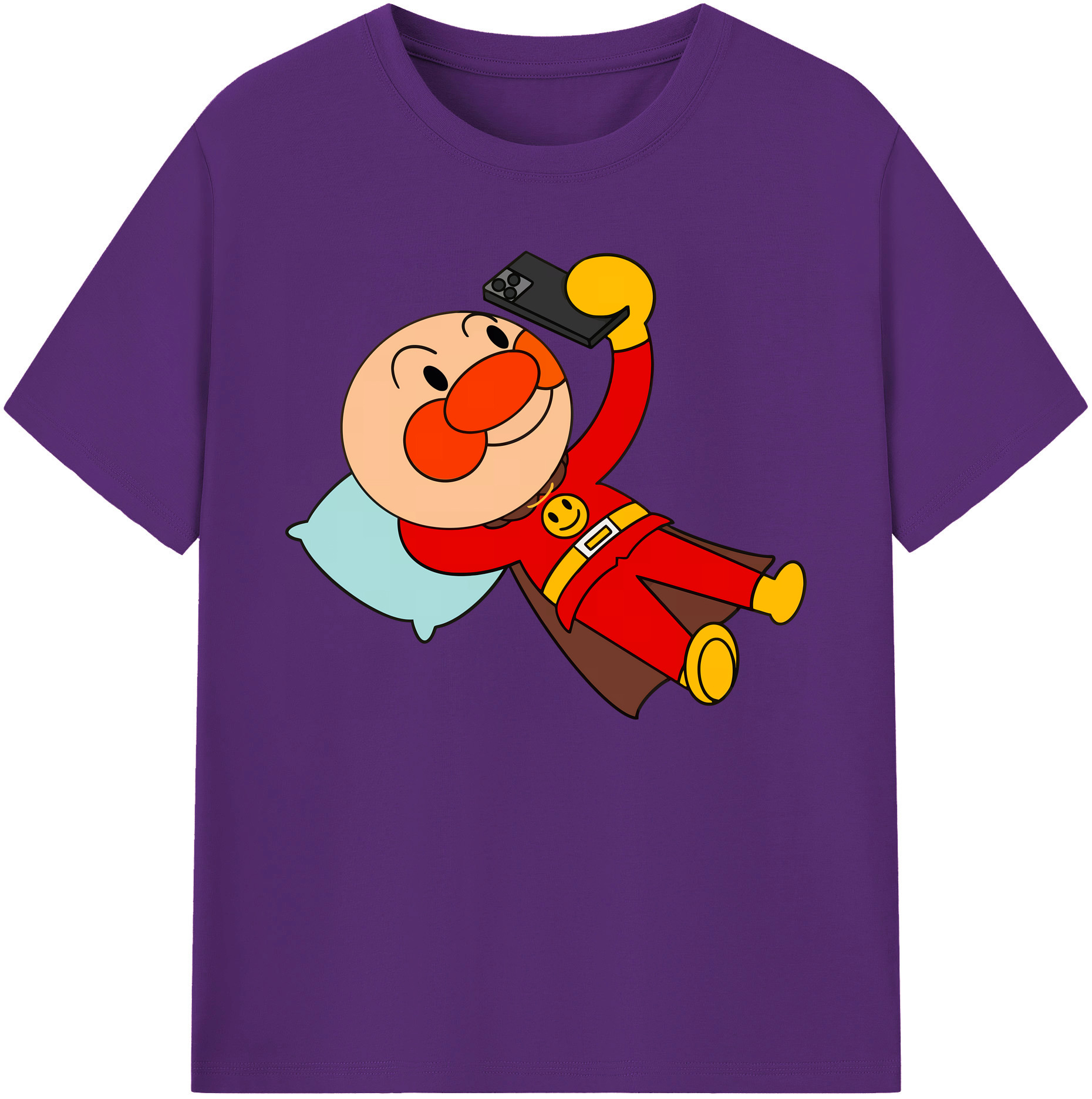 （画像用） アンパンマン Anpanman 綿100％ メンズ半袖Tシャツ｜肌触りやわらか＆通気性