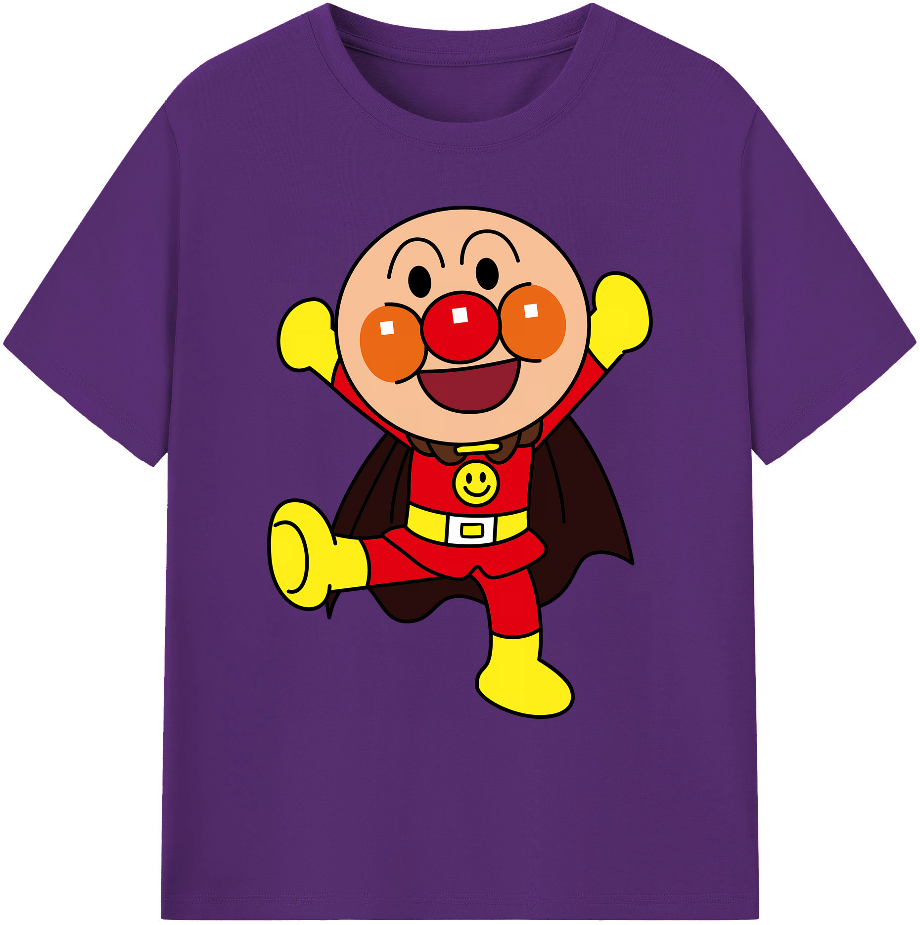 （画像用） アンパンマン Anpanman 綿100％ メンズ半袖Tシャツ｜肌触りやわらか＆通気性