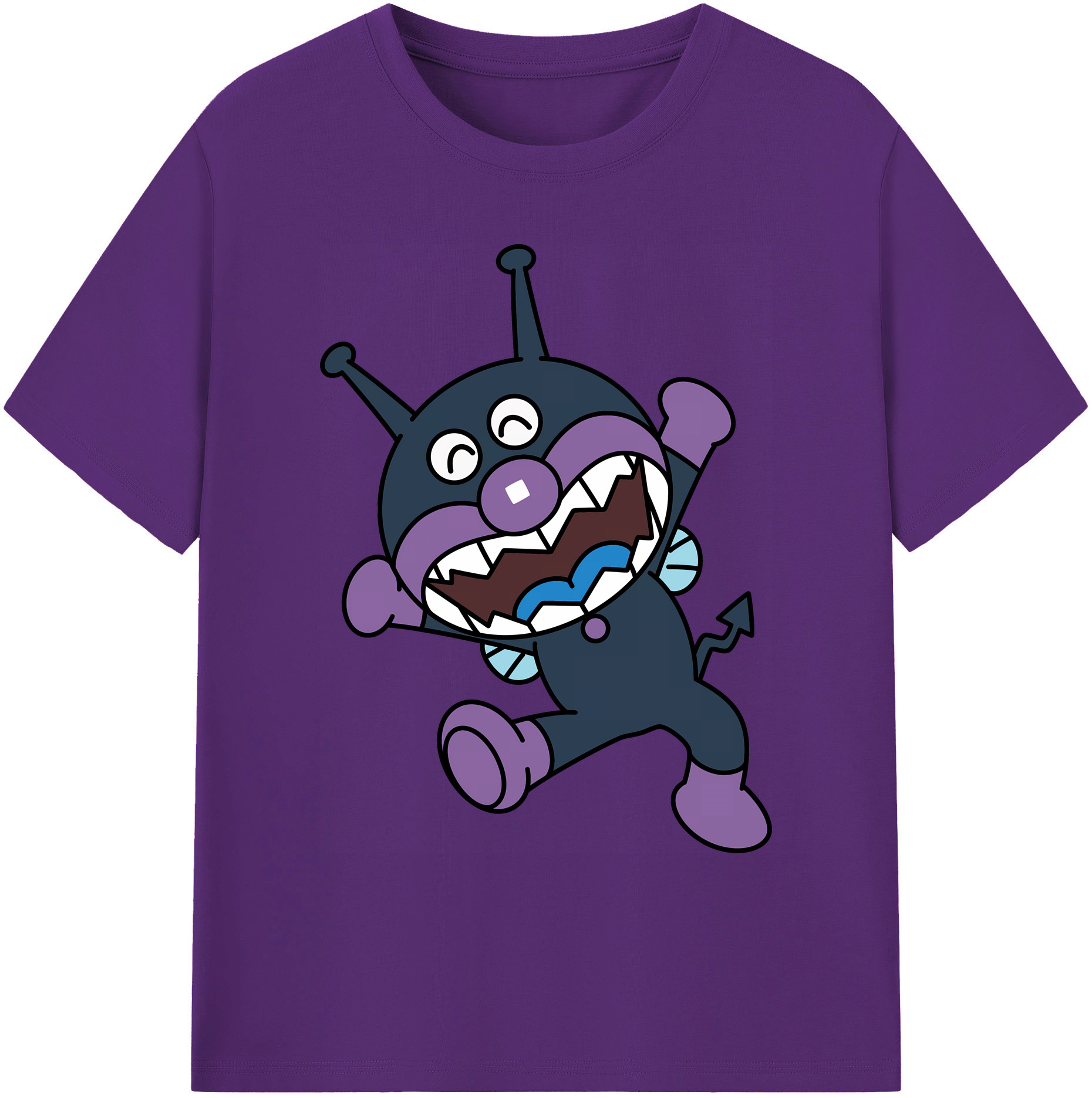 （画像用） アンパンマン Anpanman 綿100％ メンズ半袖Tシャツ｜肌触りやわらか＆通気性