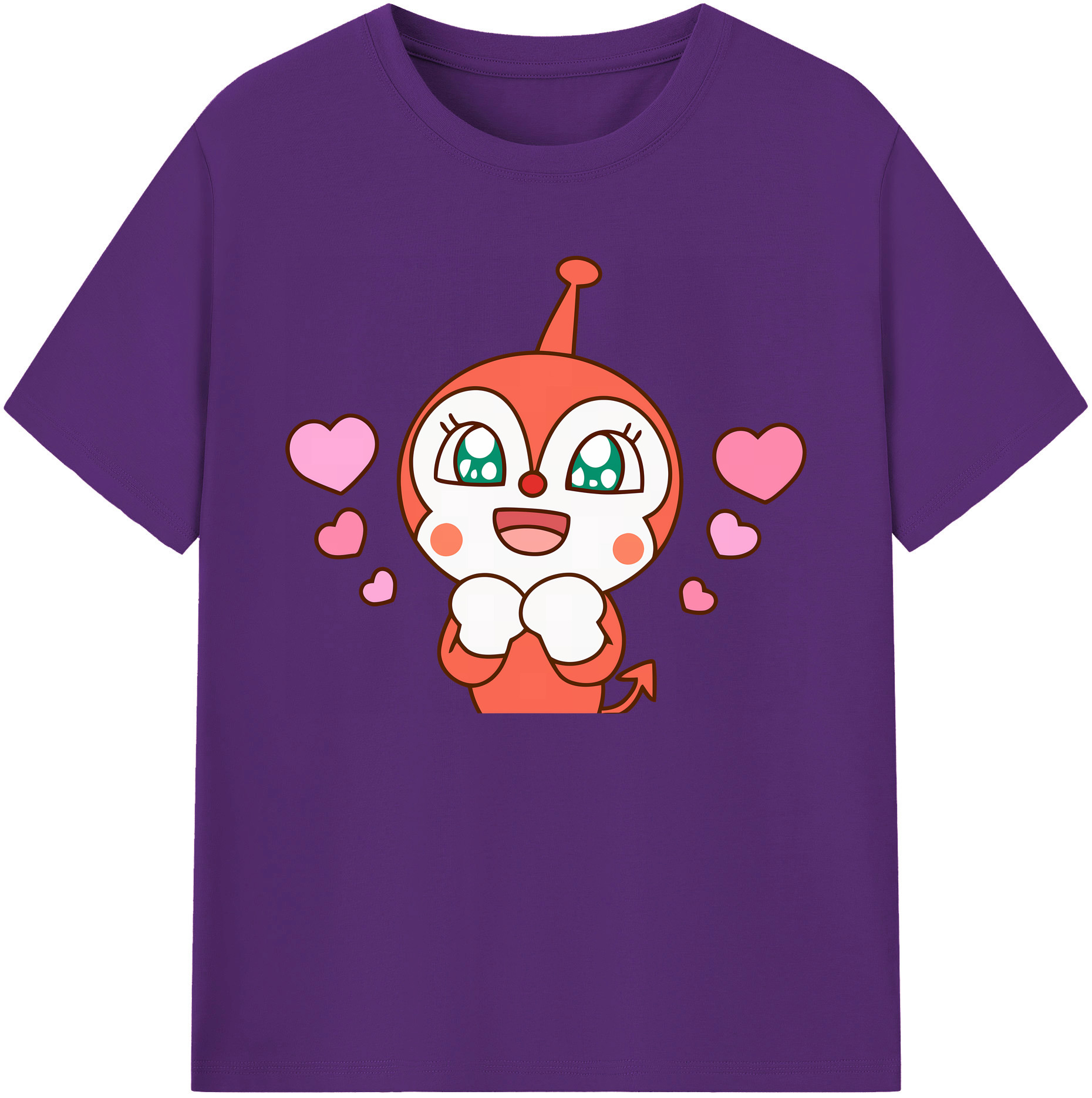 （画像用） アンパンマン Anpanman 綿100％ メンズ半袖Tシャツ｜肌触りやわらか＆通気性