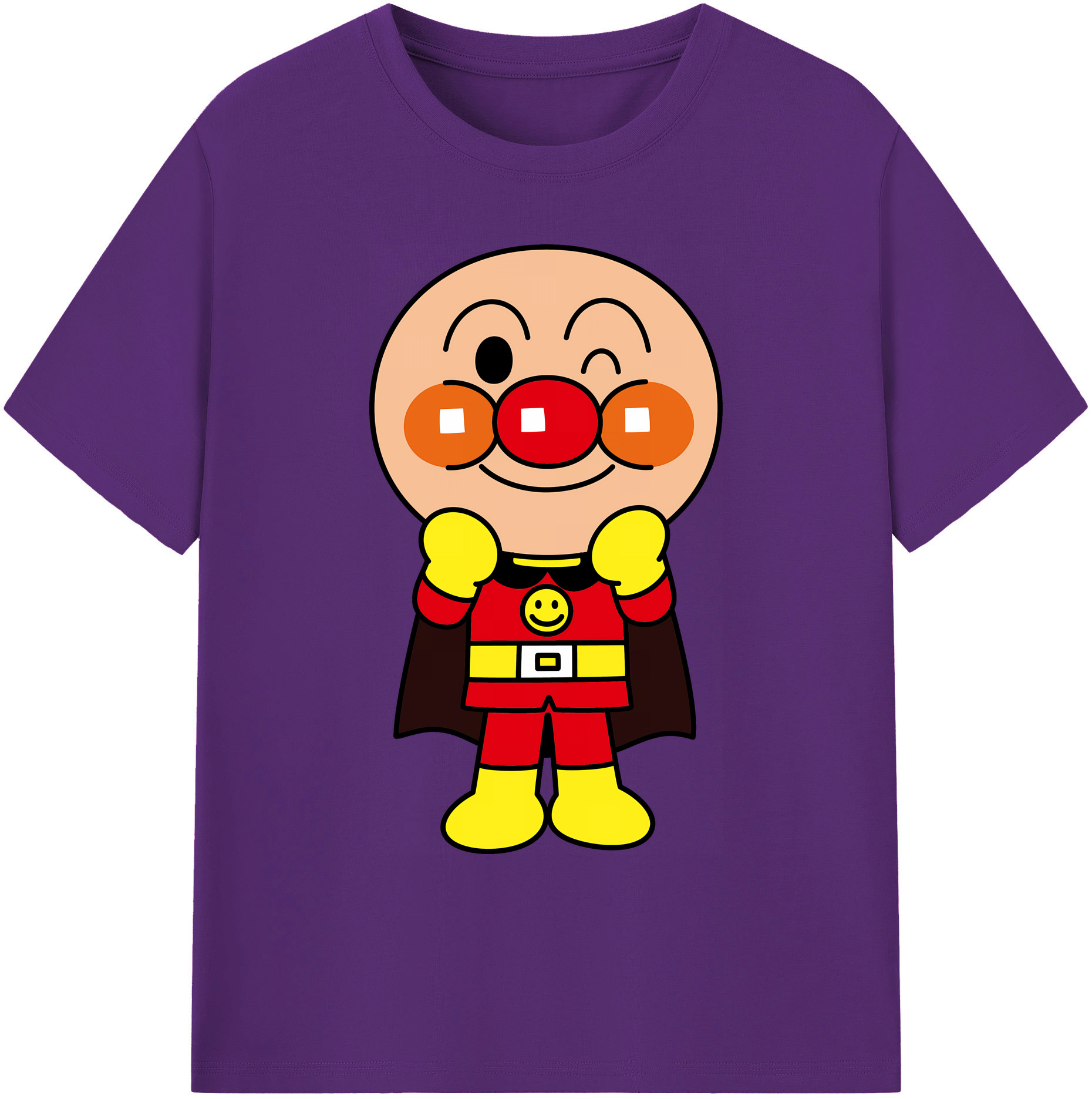 （画像用） アンパンマン Anpanman 綿100％ メンズ半袖Tシャツ｜肌触りやわらか＆通気性