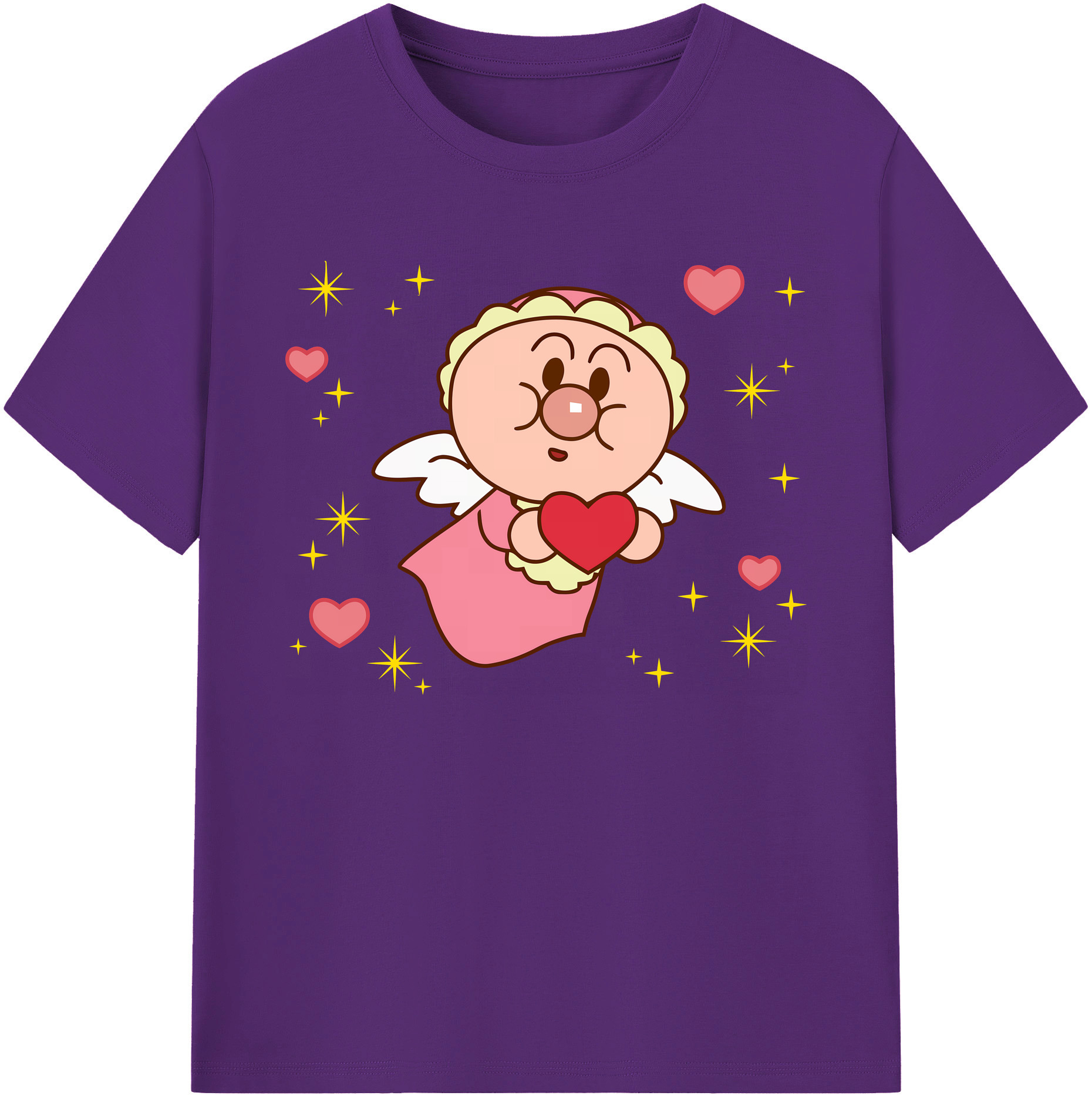 （画像用） アンパンマン Anpanman 綿100％ メンズ半袖Tシャツ｜肌触りやわらか＆通気性
