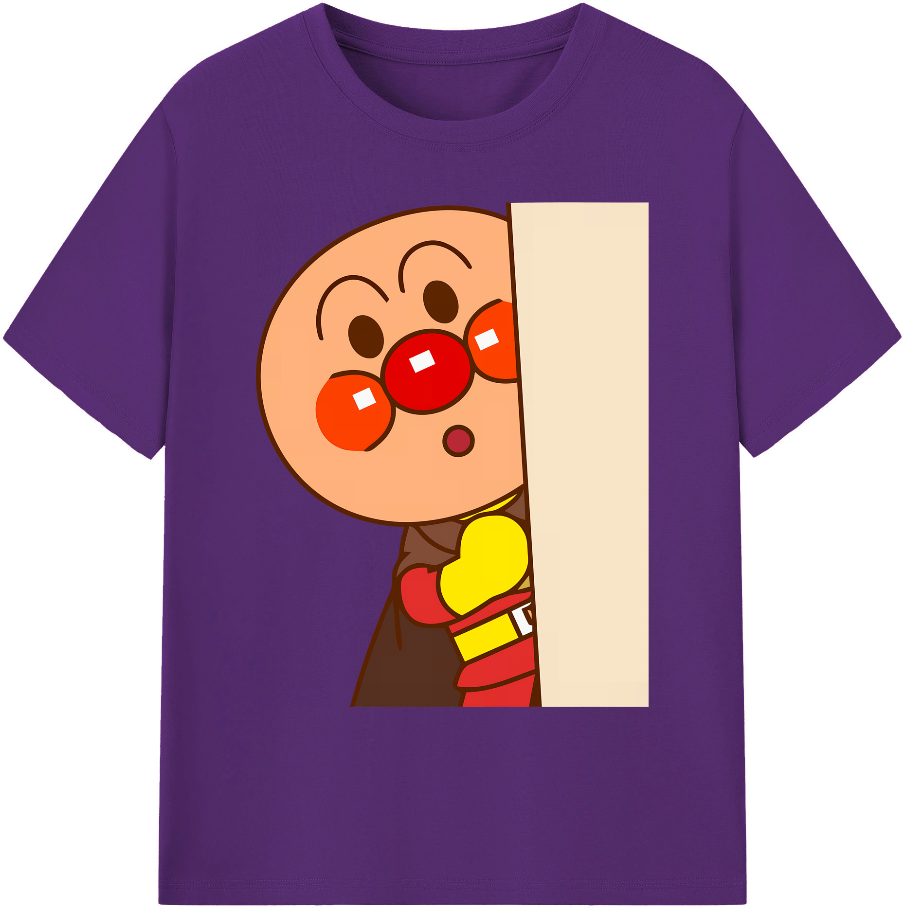 （画像用） アンパンマン Anpanman 綿100％ メンズ半袖Tシャツ｜肌触りやわらか＆通気性