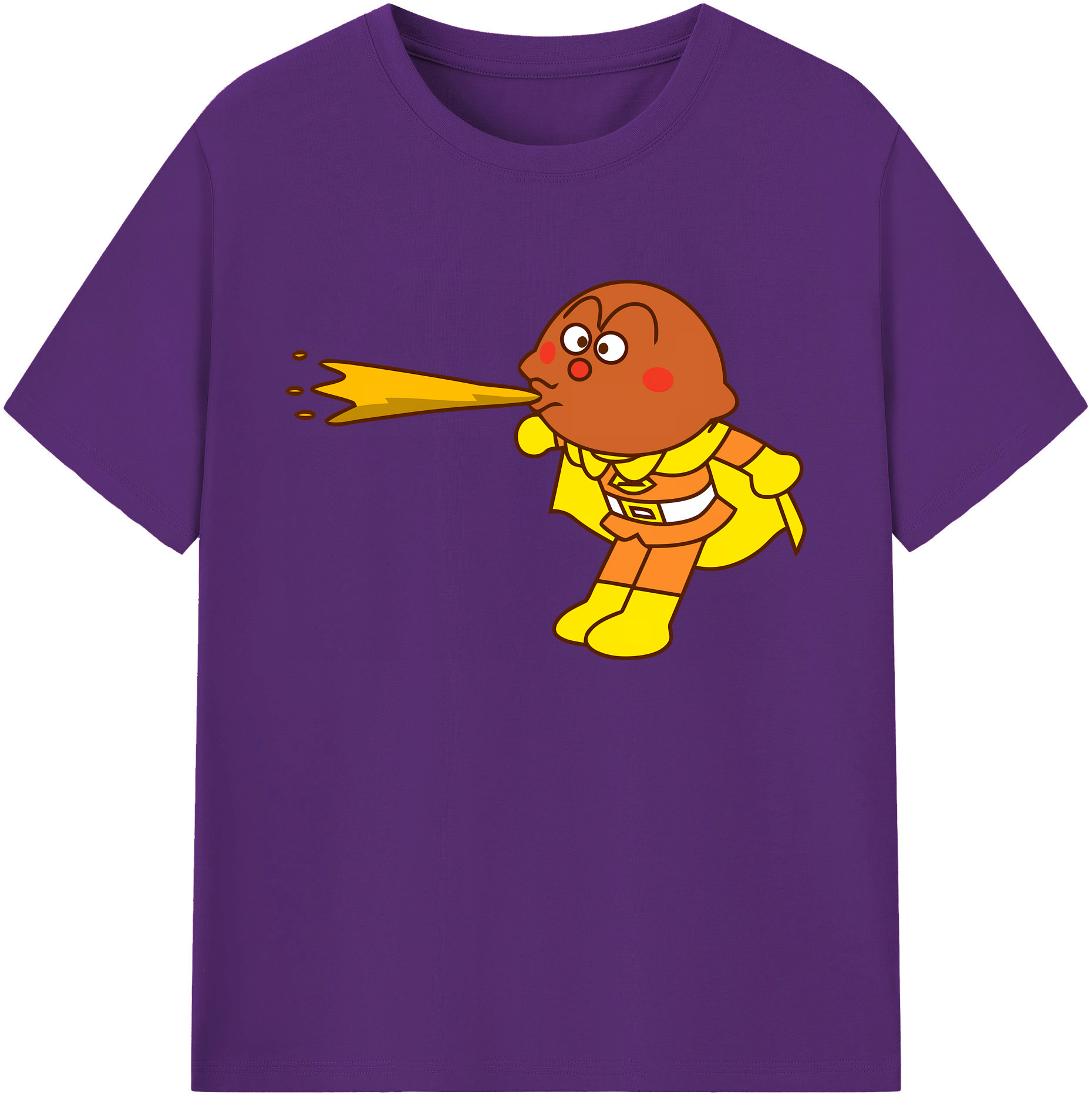 （画像用） アンパンマン Anpanman 綿100％ メンズ半袖Tシャツ｜肌触りやわらか＆通気性