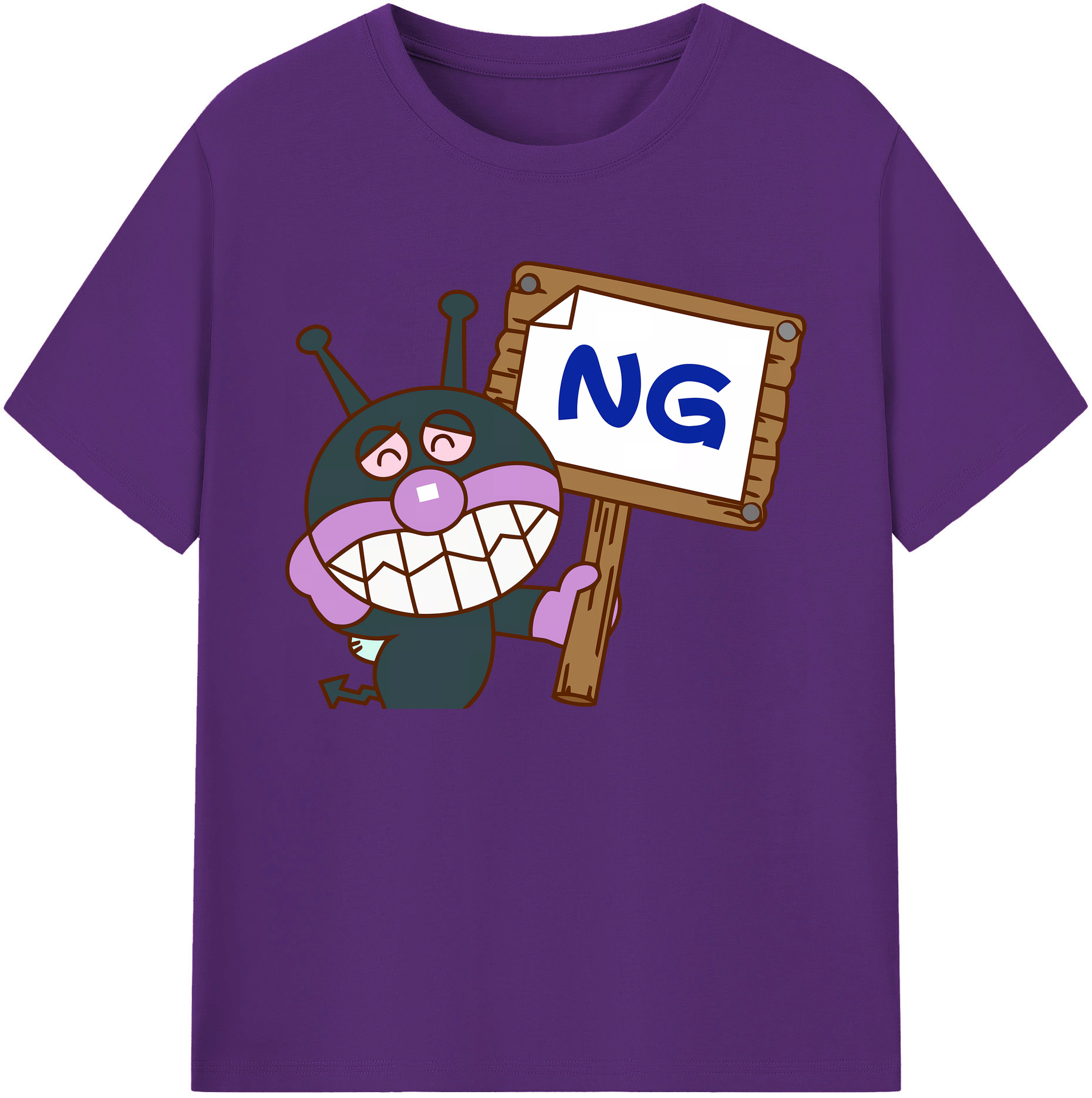 （画像用） アンパンマン Anpanman 綿100％ メンズ半袖Tシャツ｜肌触りやわらか＆通気性