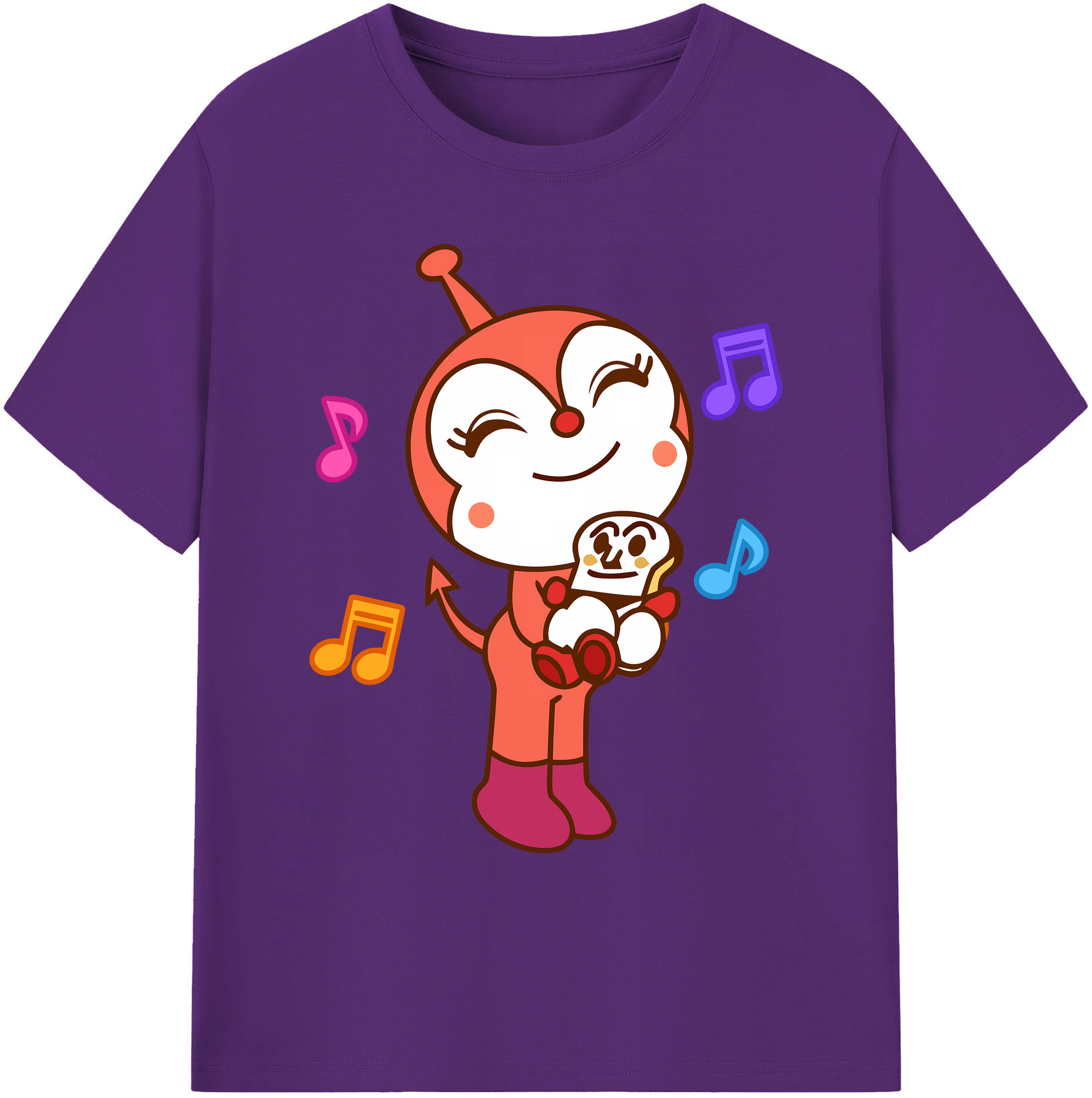（画像用） アンパンマン Anpanman 綿100％ メンズ半袖Tシャツ｜肌触りやわらか＆通気性