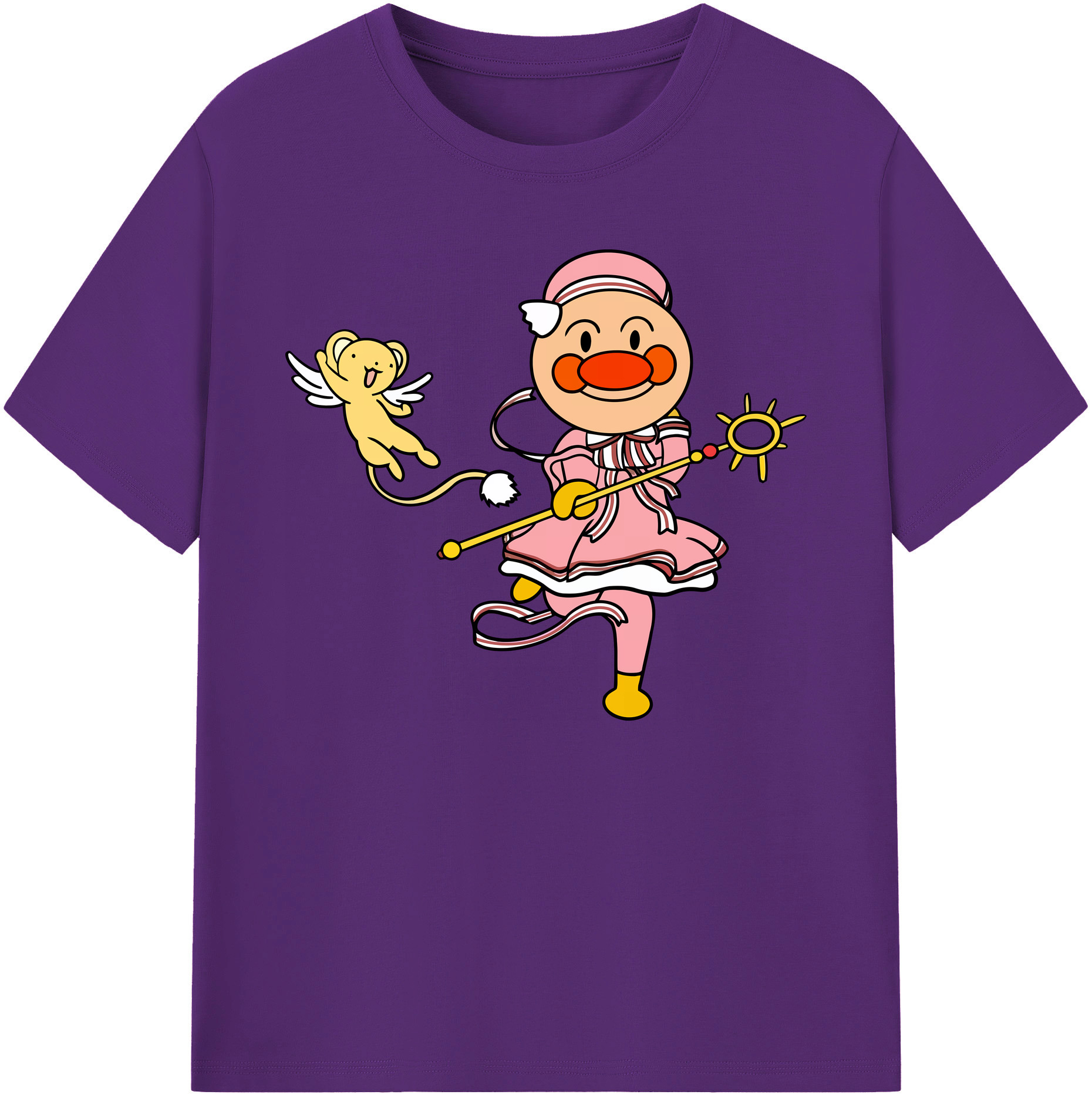 （画像用） アンパンマン Anpanman 綿100％ メンズ半袖Tシャツ｜肌触りやわらか＆通気性