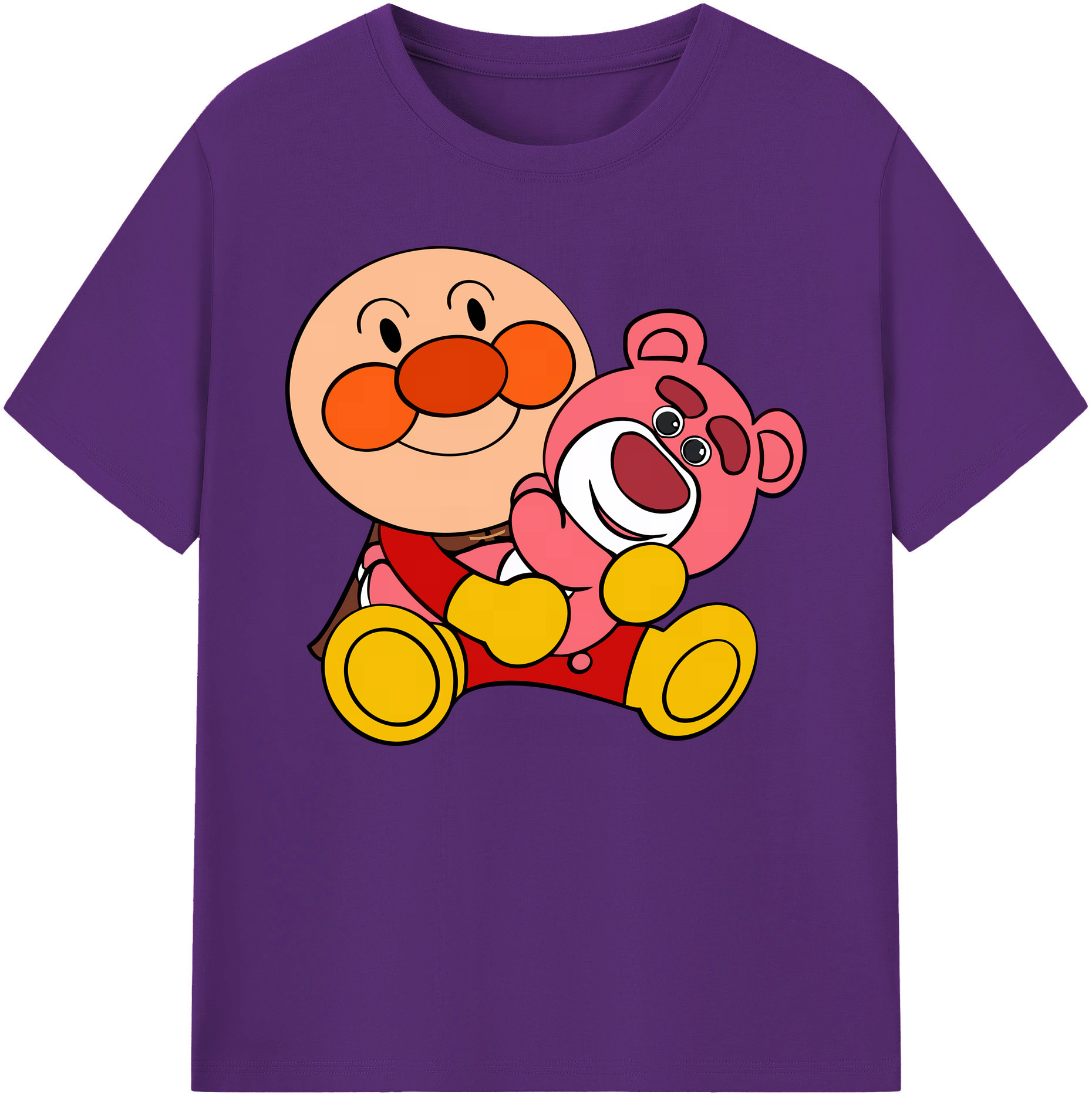 （画像用） アンパンマン Anpanman 綿100％ メンズ半袖Tシャツ｜肌触りやわらか＆通気性