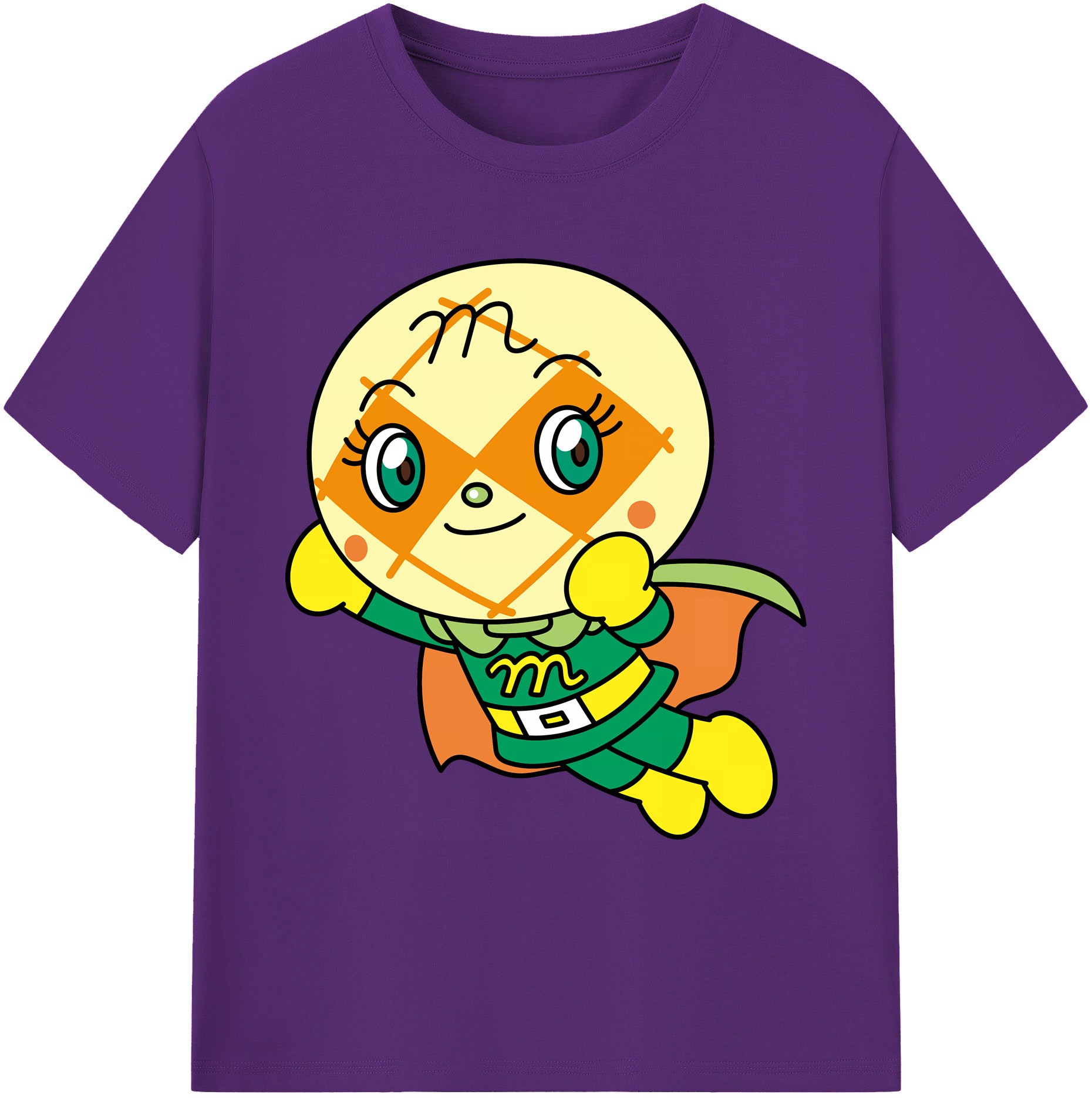（画像用） アンパンマン Anpanman 綿100％ メンズ半袖Tシャツ｜肌触りやわらか＆通気性