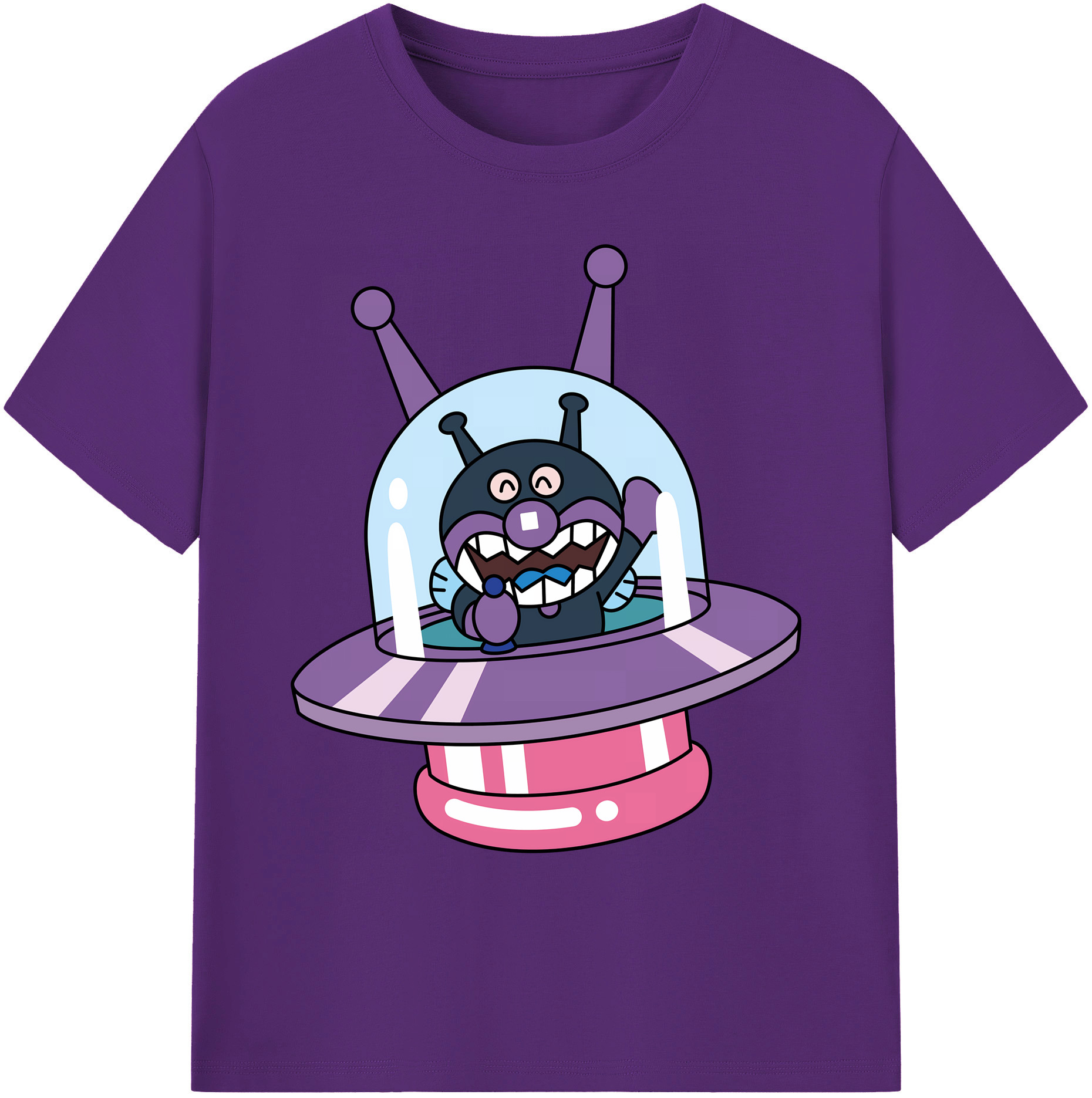 （画像用） アンパンマン Anpanman 綿100％ メンズ半袖Tシャツ｜肌触りやわらか＆通気性