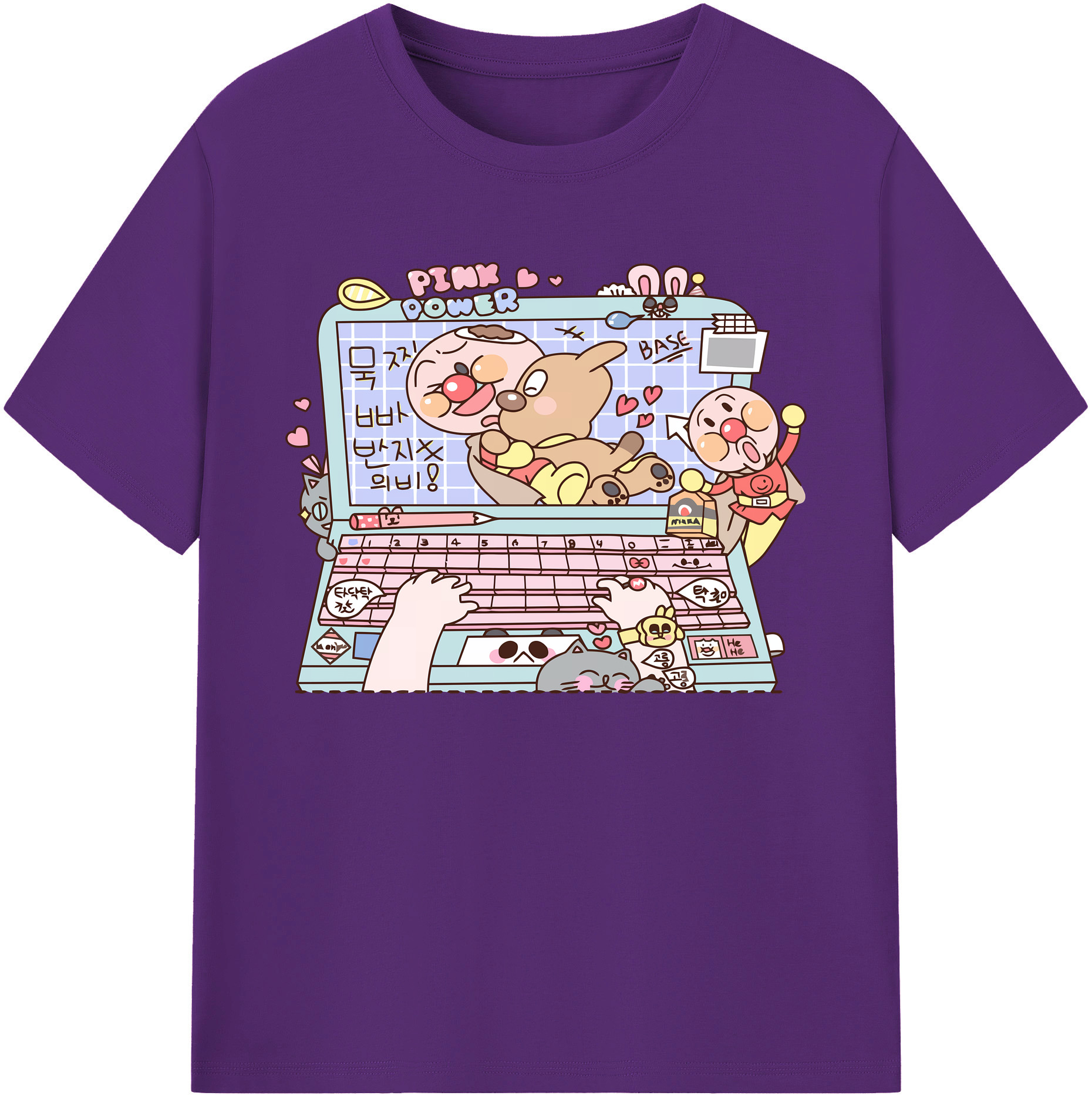 （画像用） アンパンマン Anpanman 綿100％ メンズ半袖Tシャツ｜肌触りやわらか＆通気性