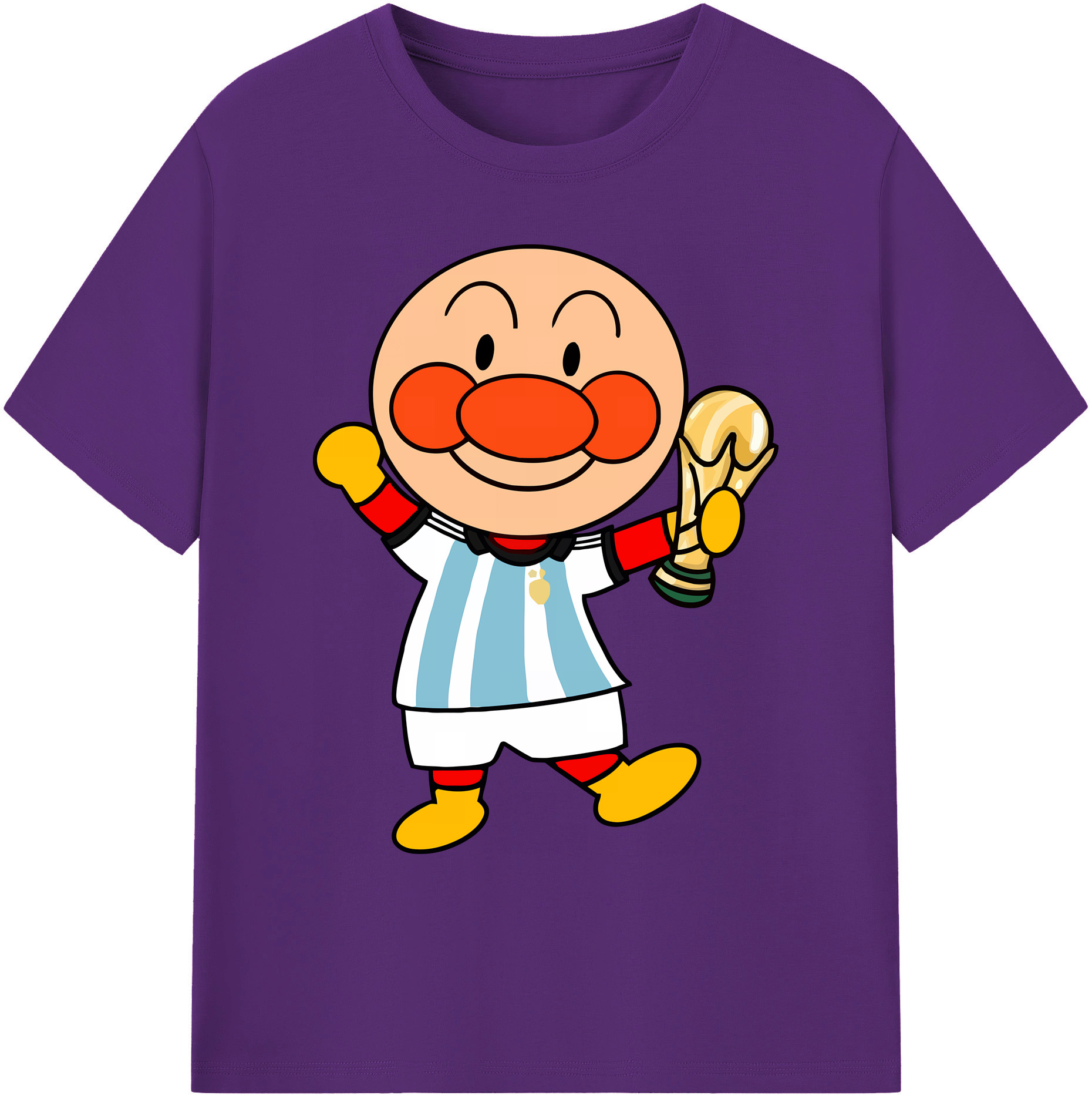 （画像用） アンパンマン Anpanman 綿100％ メンズ半袖Tシャツ｜肌触りやわらか＆通気性