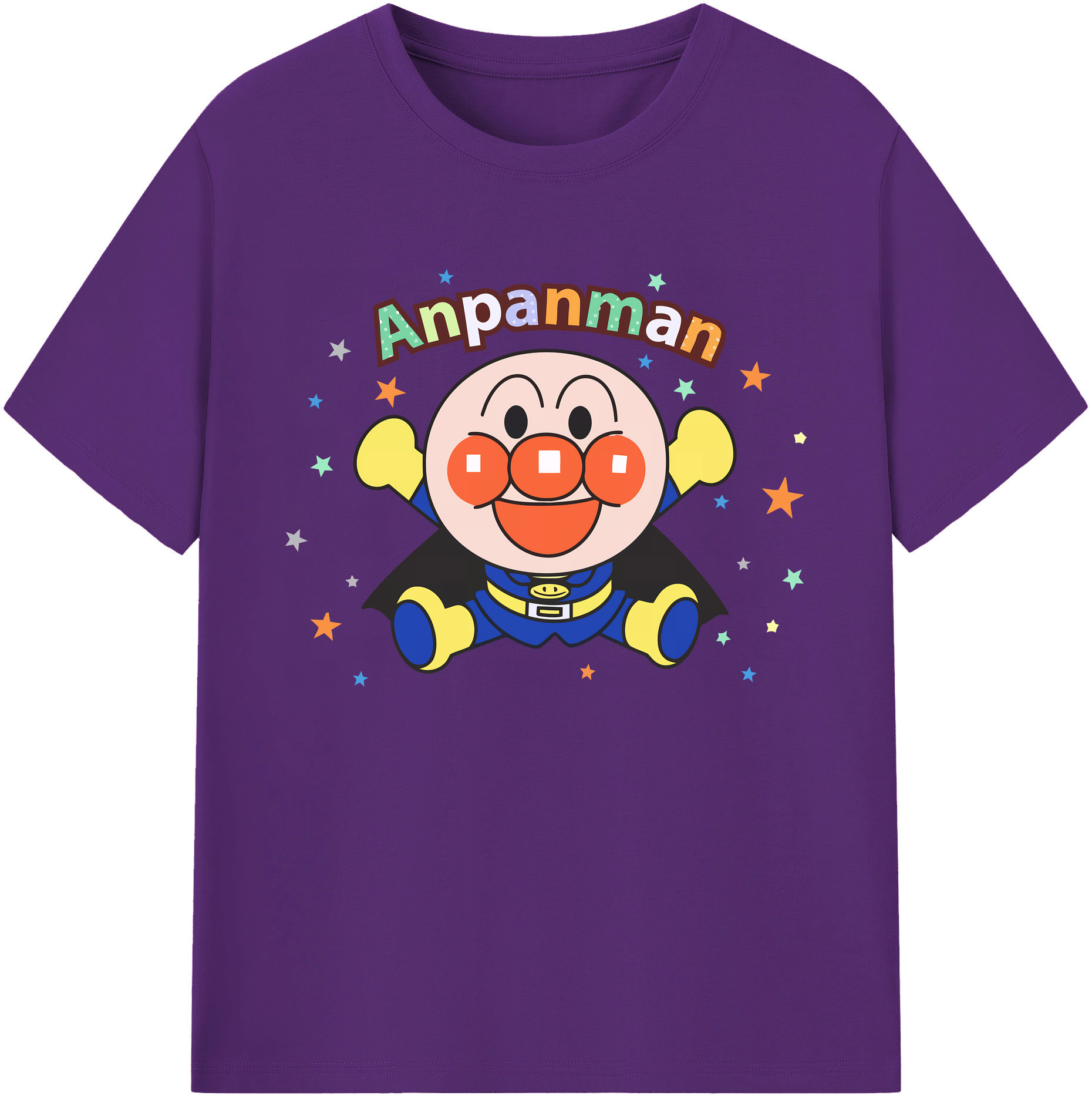 （画像用） アンパンマン Anpanman 綿100％ メンズ半袖Tシャツ｜肌触りやわらか＆通気性