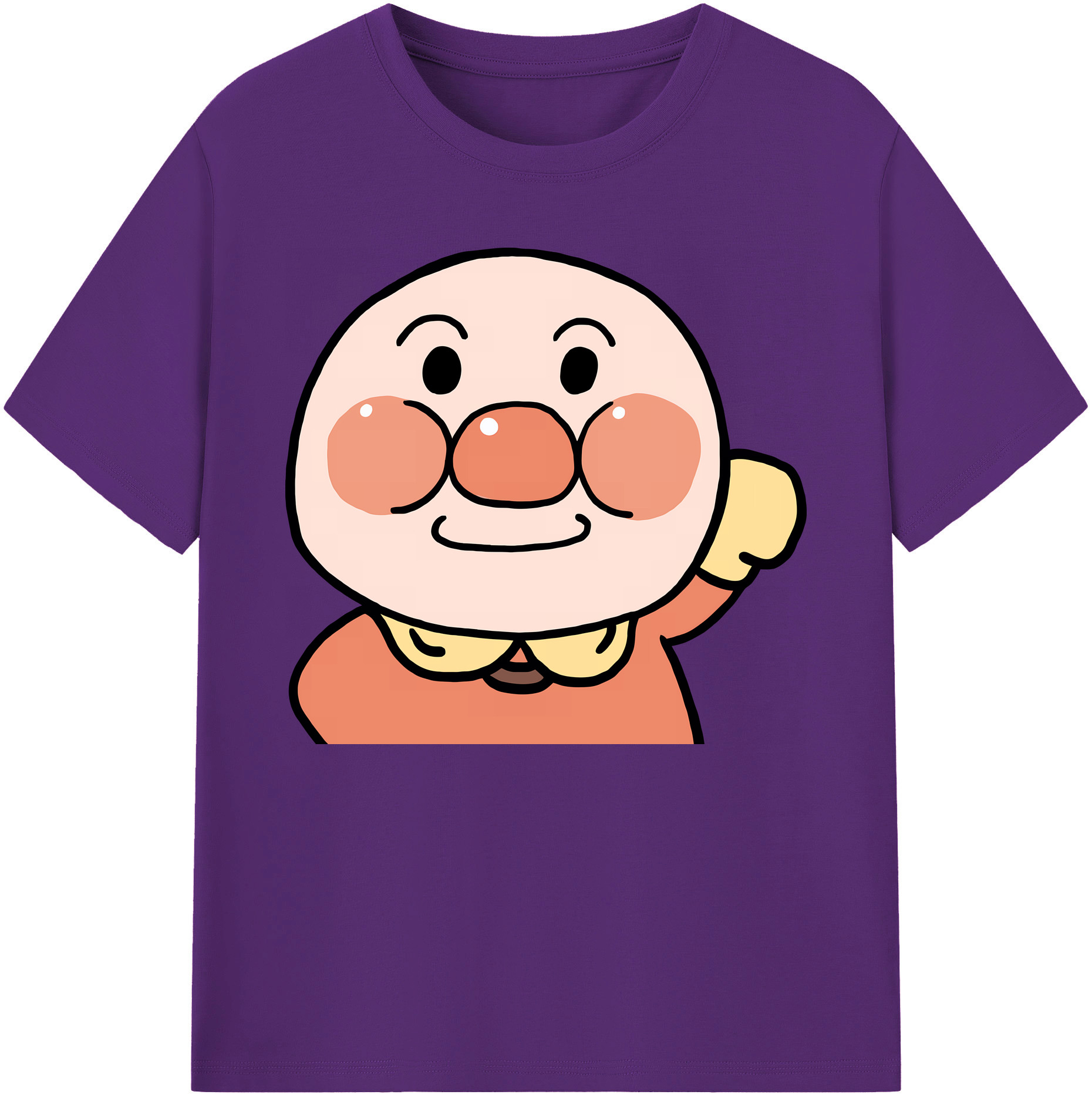 （画像用） アンパンマン Anpanman 綿100％ メンズ半袖Tシャツ｜肌触りやわらか＆通気性