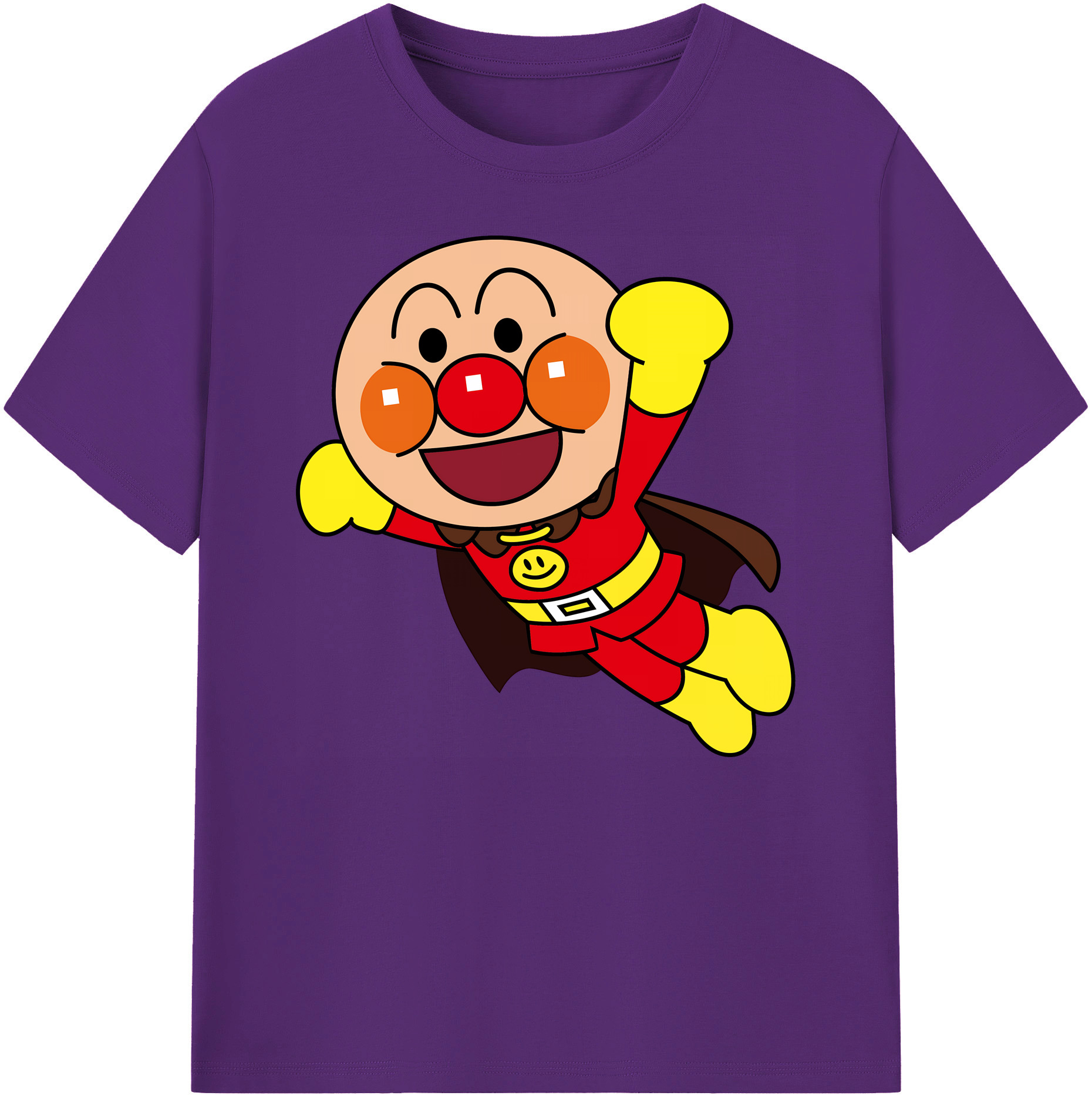 （画像用） アンパンマン Anpanman 綿100％ メンズ半袖Tシャツ｜肌触りやわらか＆通気性