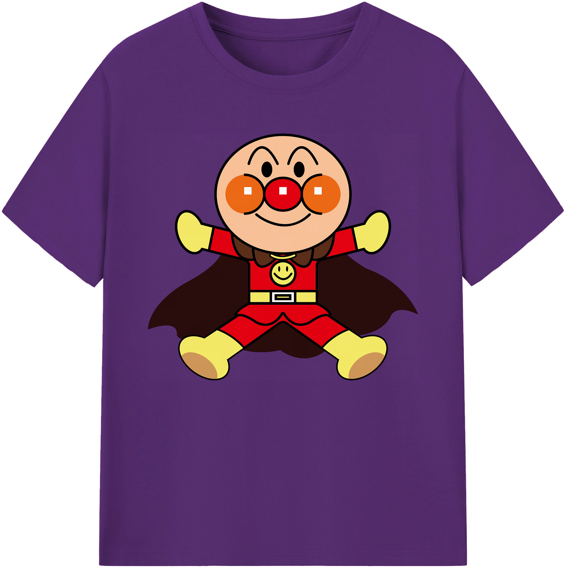 （画像用） アンパンマン Anpanman 綿100％ メンズ半袖Tシャツ｜肌触りやわらか＆通気性