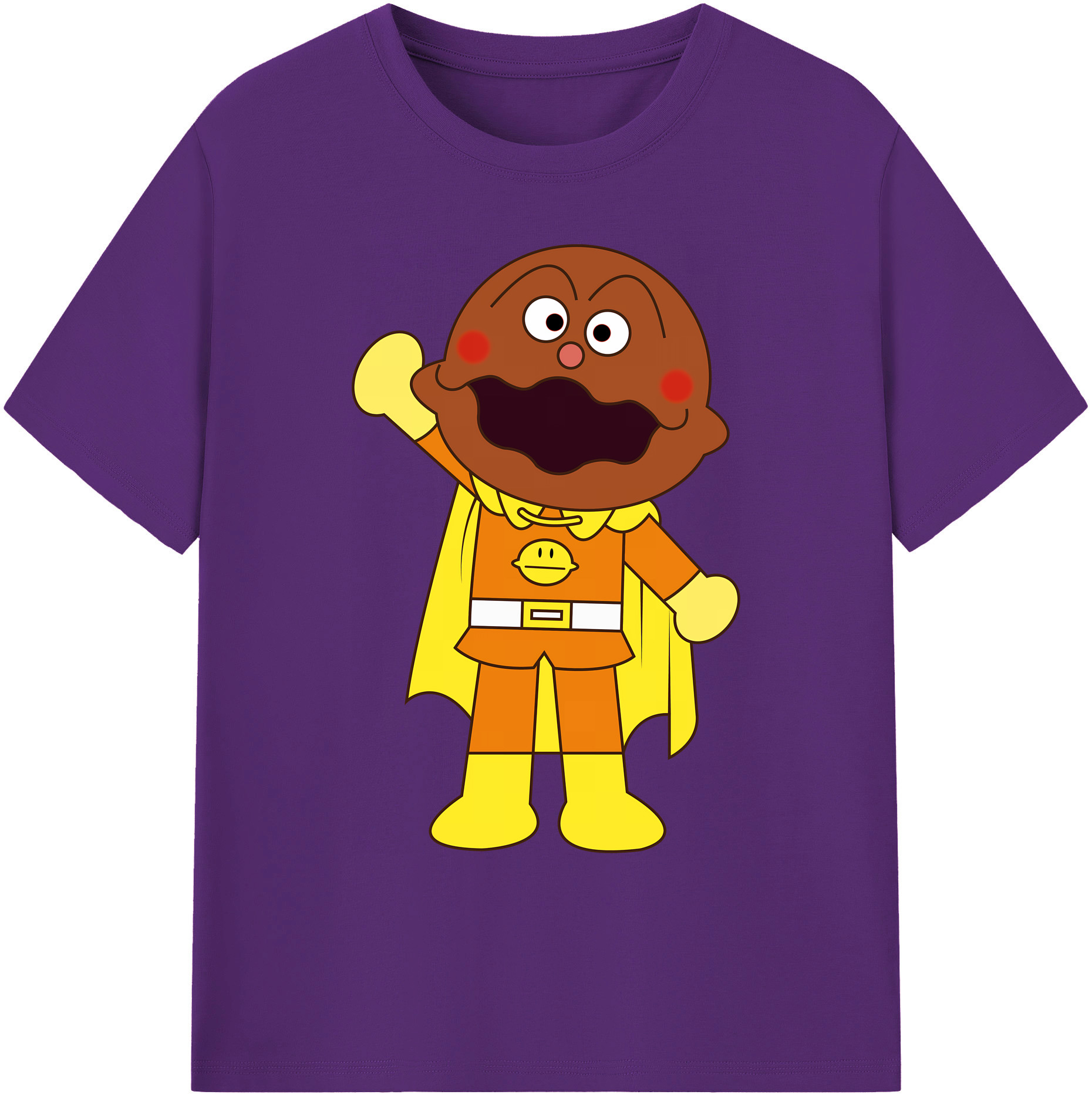 （画像用） アンパンマン Anpanman 綿100％ メンズ半袖Tシャツ｜肌触りやわらか＆通気性