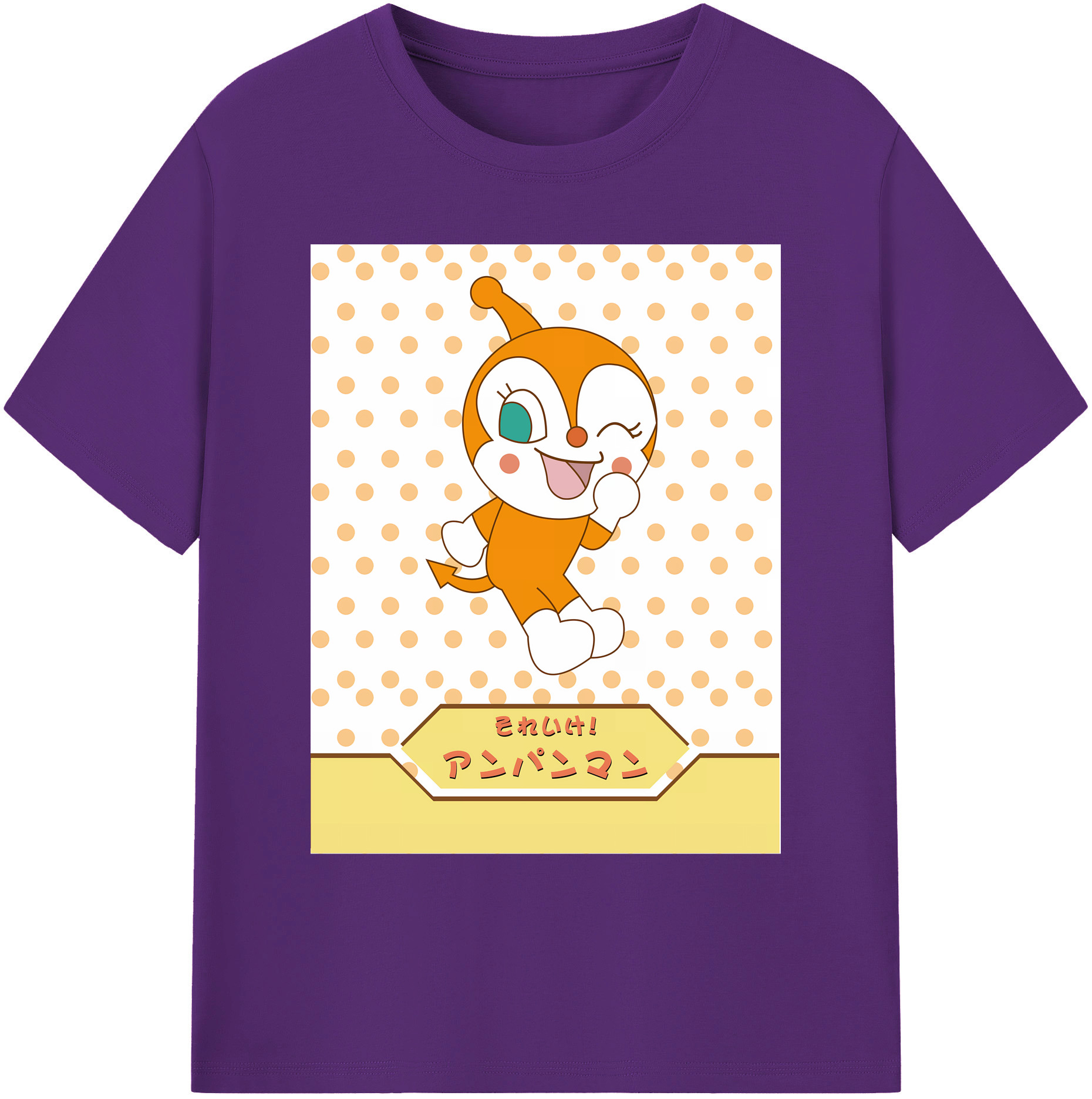 （画像用） アンパンマン Anpanman 綿100％ メンズ半袖Tシャツ｜肌触りやわらか＆通気性