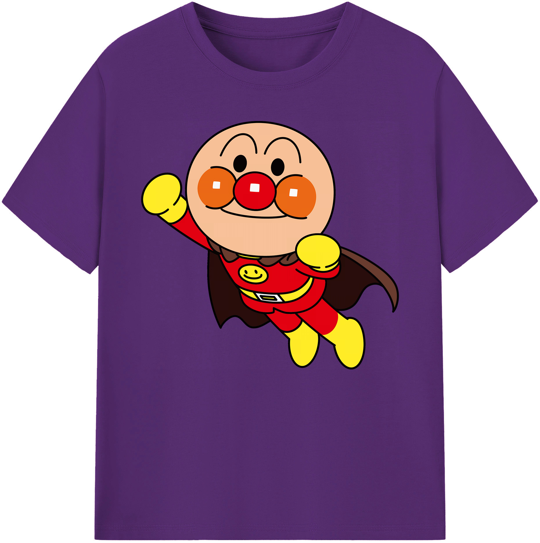 （画像用） アンパンマン Anpanman 綿100％ メンズ半袖Tシャツ｜肌触りやわらか＆通気性