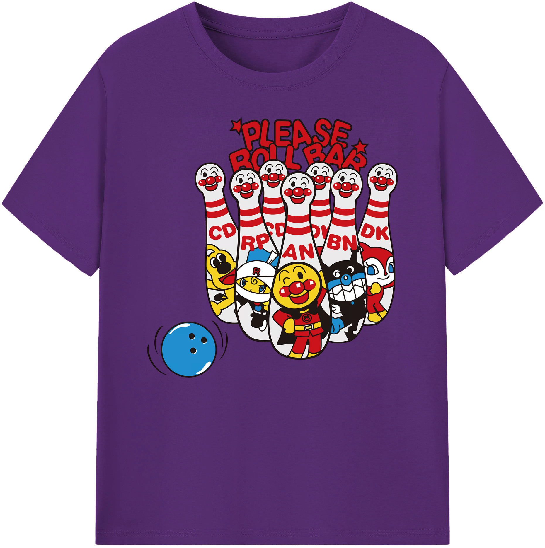 （画像用） アンパンマン Anpanman 綿100％ メンズ半袖Tシャツ｜肌触りやわらか＆通気性