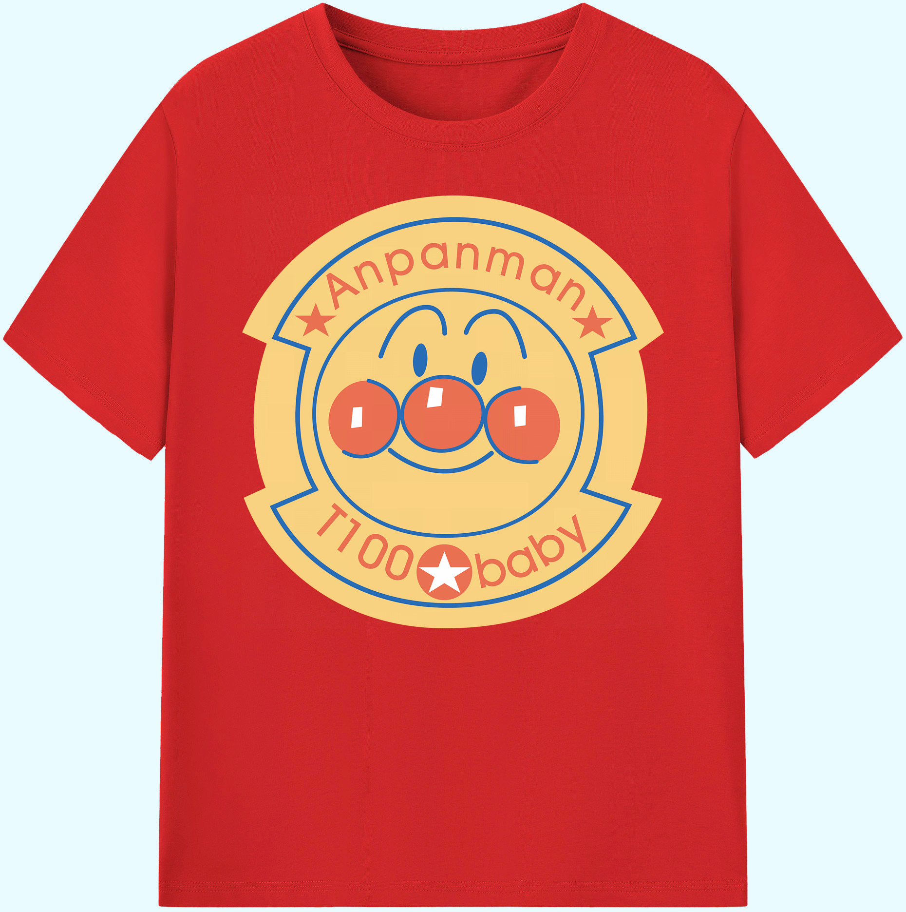（画像用） アンパンマン Anpanman 綿100％ メンズ半袖Tシャツ｜肌触りやわらか＆通気性