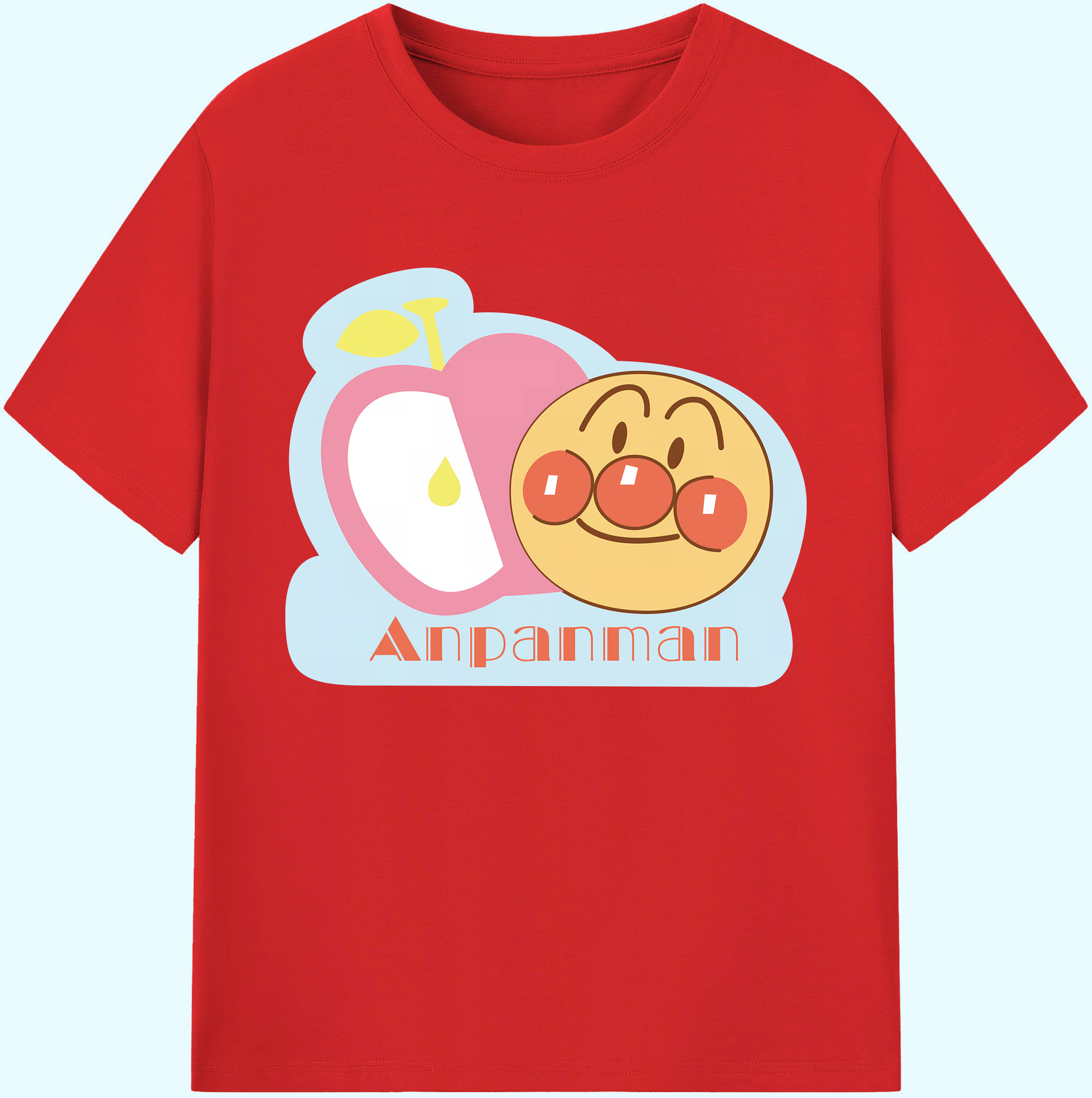 （画像用） アンパンマン Anpanman 綿100％ メンズ半袖Tシャツ｜肌触りやわらか＆通気性