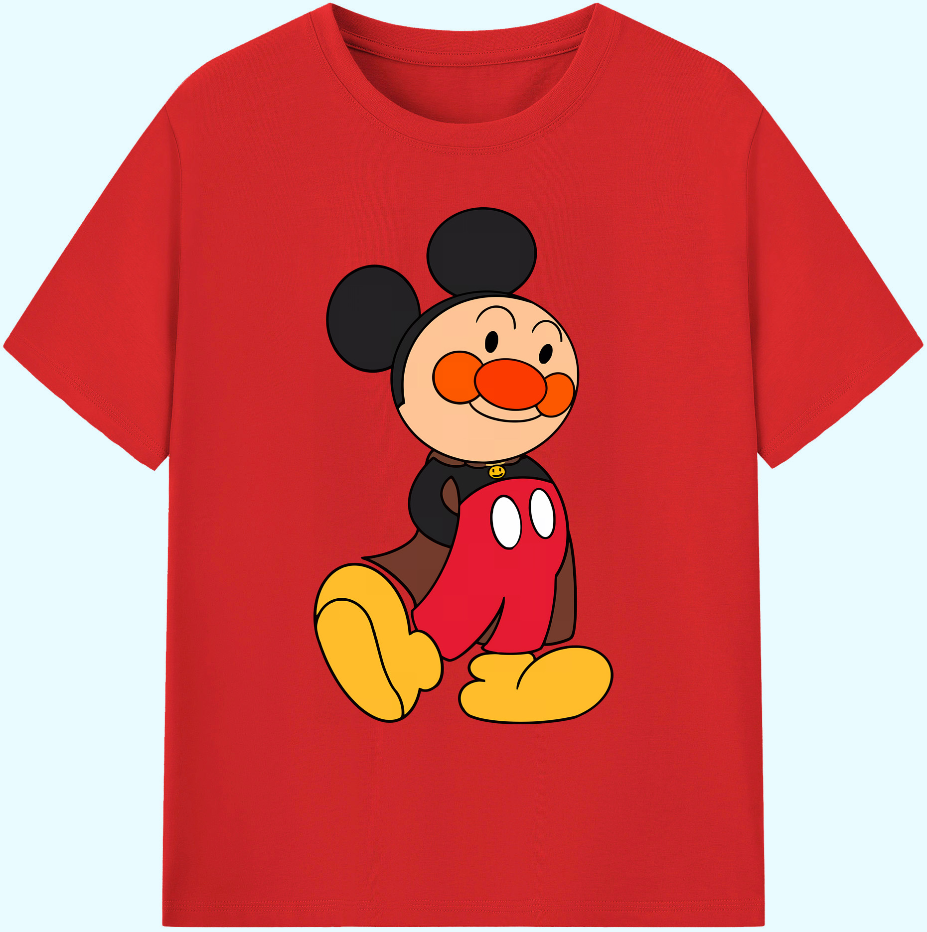 （画像用） アンパンマン Anpanman 綿100％ メンズ半袖Tシャツ｜肌触りやわらか＆通気性