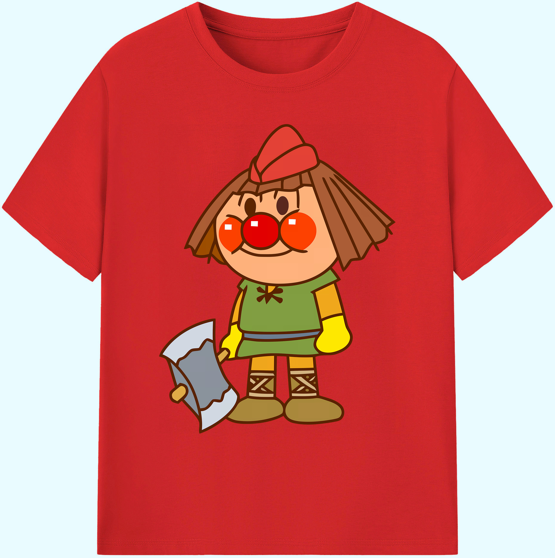 （画像用） アンパンマン Anpanman 綿100％ メンズ半袖Tシャツ｜肌触りやわらか＆通気性