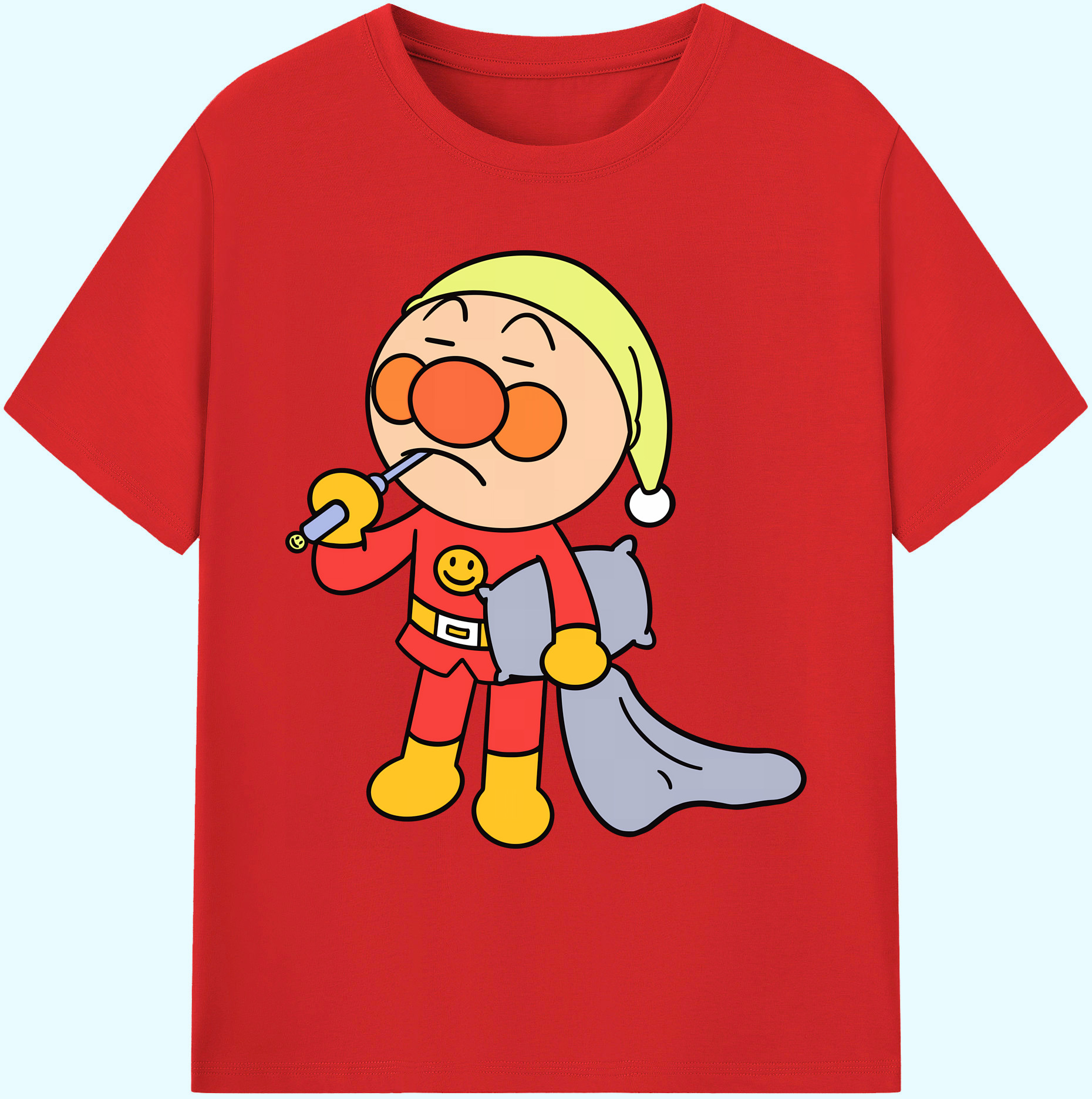 （画像用） アンパンマン Anpanman 綿100％ メンズ半袖Tシャツ｜肌触りやわらか＆通気性