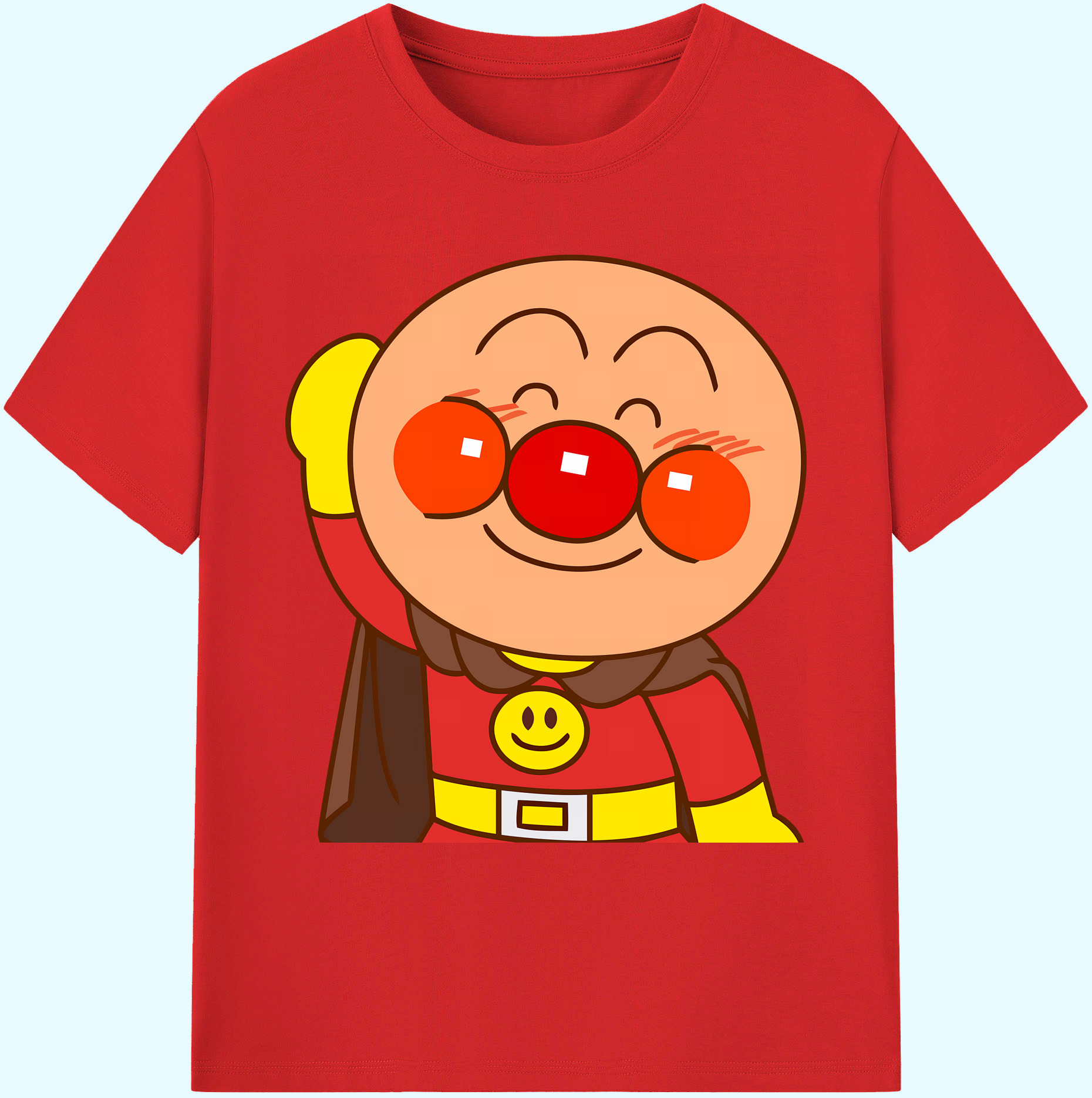 （画像用） アンパンマン Anpanman 綿100％ メンズ半袖Tシャツ｜肌触りやわらか＆通気性
