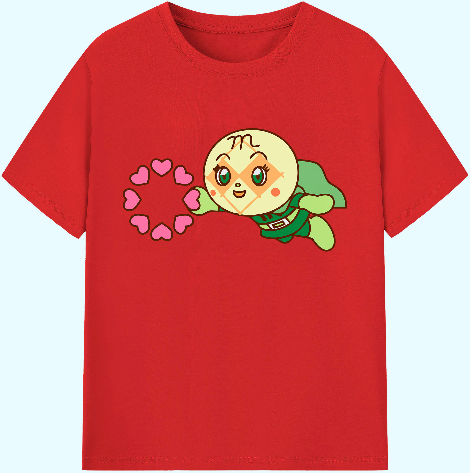 （画像用） アンパンマン Anpanman 綿100％ メンズ半袖Tシャツ｜肌触りやわらか＆通気性