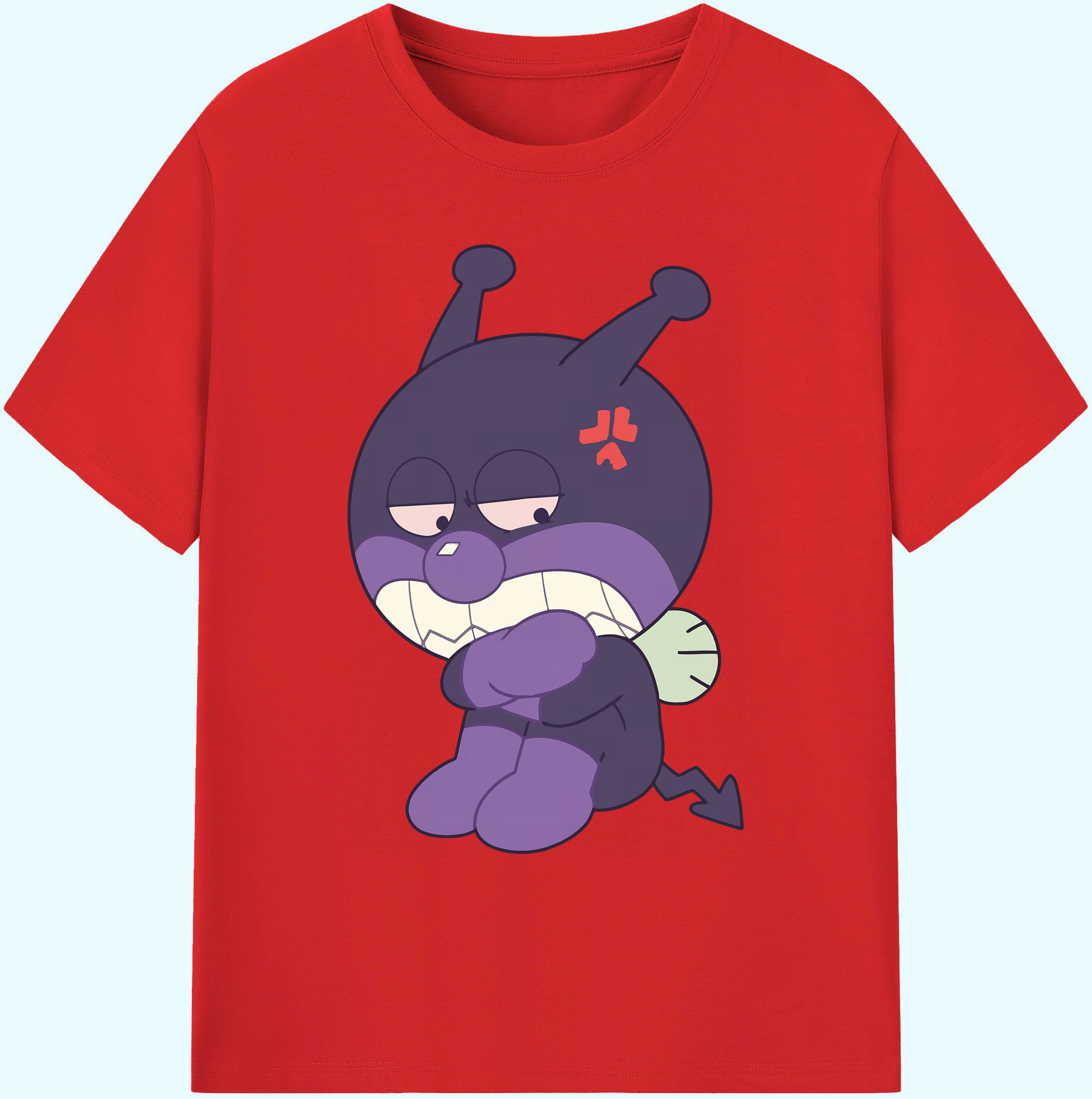 （画像用） アンパンマン Anpanman 綿100％ メンズ半袖Tシャツ｜肌触りやわらか＆通気性