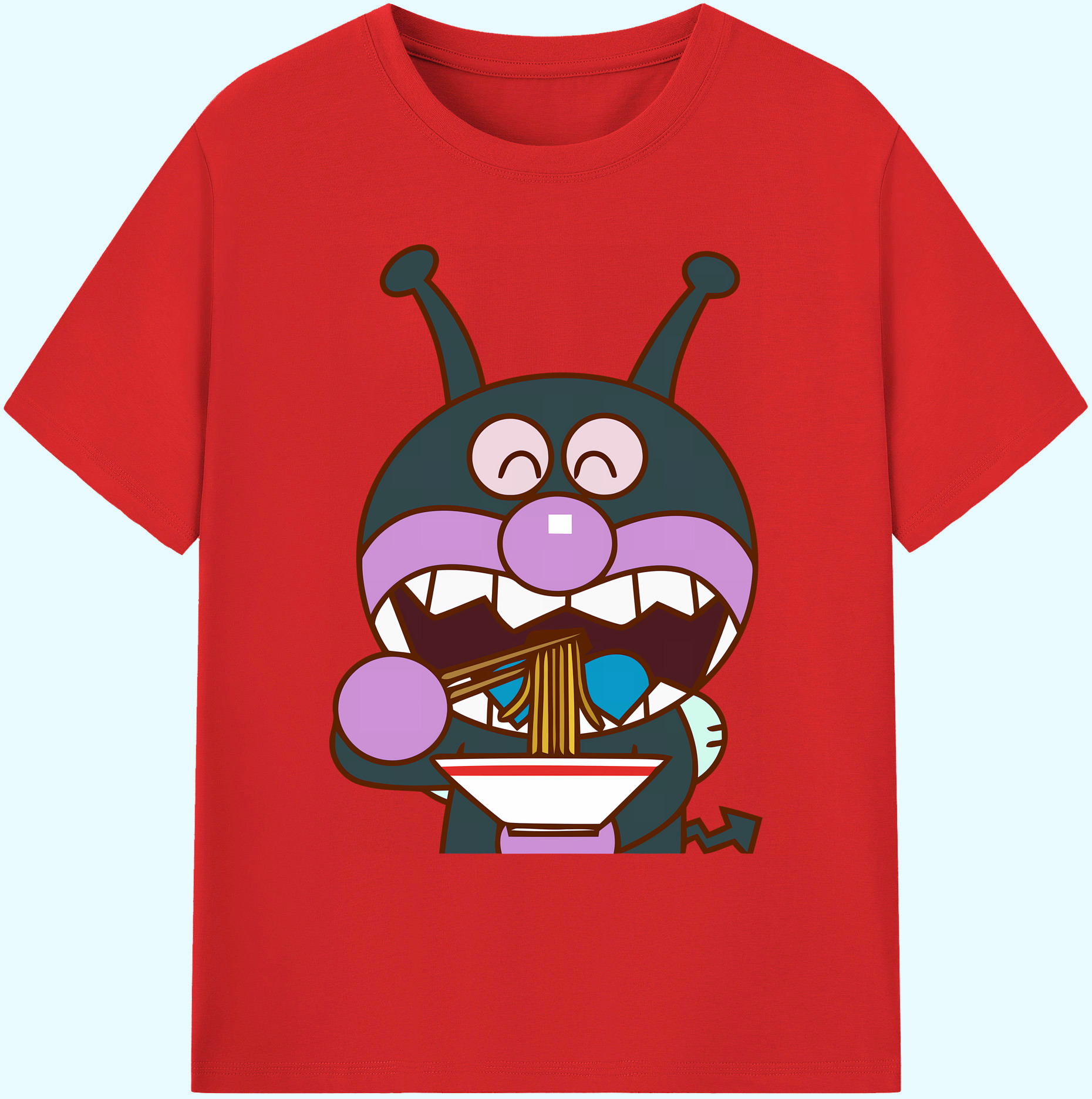 （画像用） アンパンマン Anpanman 綿100％ メンズ半袖Tシャツ｜肌触りやわらか＆通気性