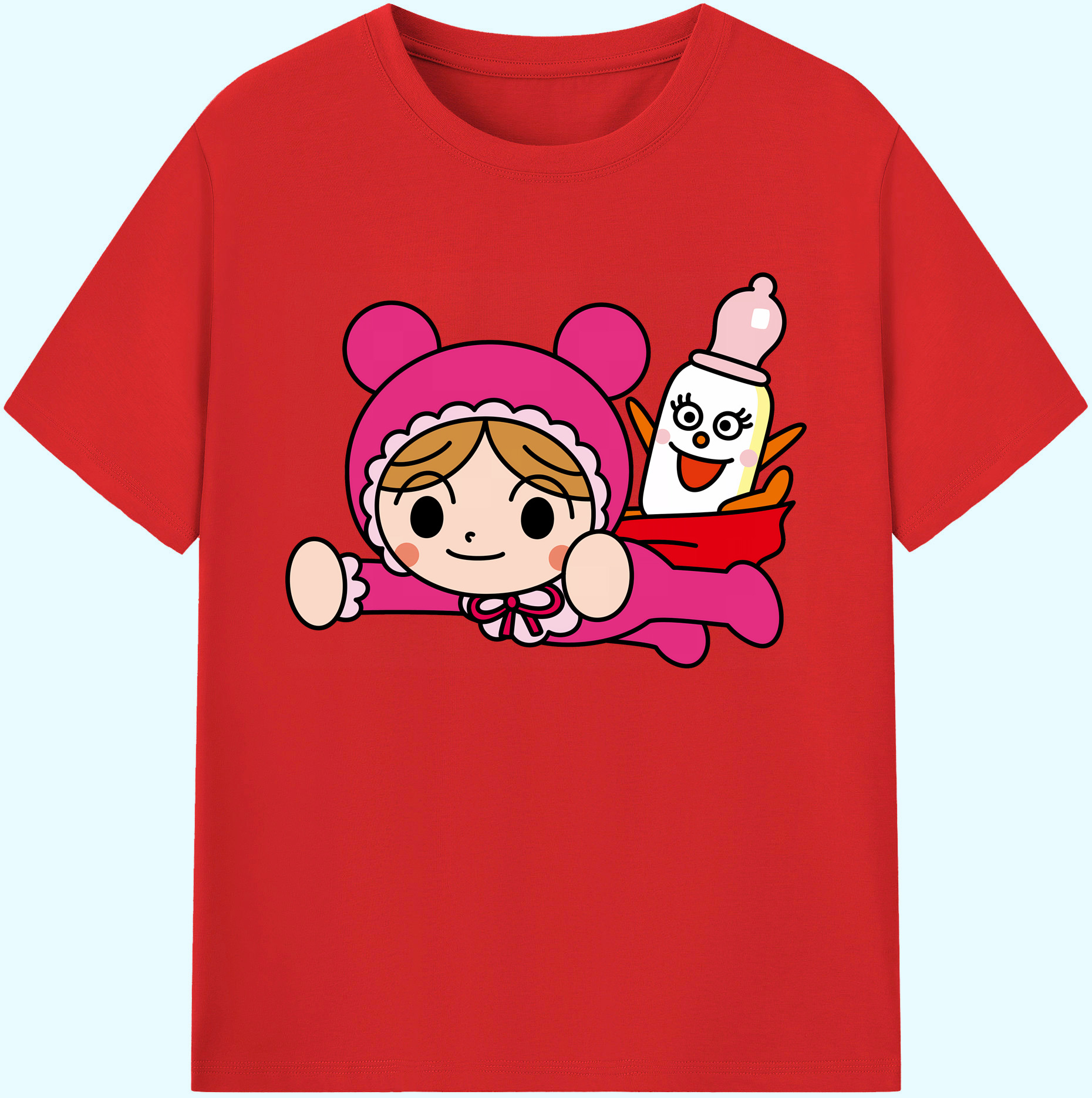 （画像用） アンパンマン Anpanman 綿100％ メンズ半袖Tシャツ｜肌触りやわらか＆通気性