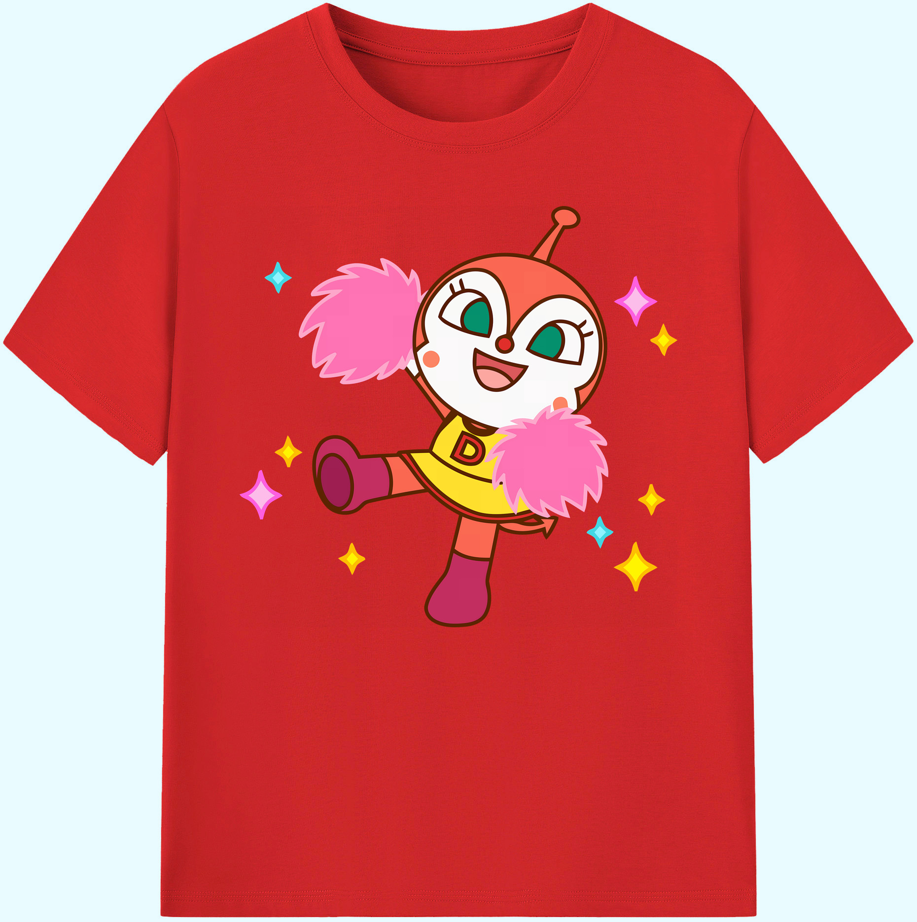 （画像用） アンパンマン Anpanman 綿100％ メンズ半袖Tシャツ｜肌触りやわらか＆通気性