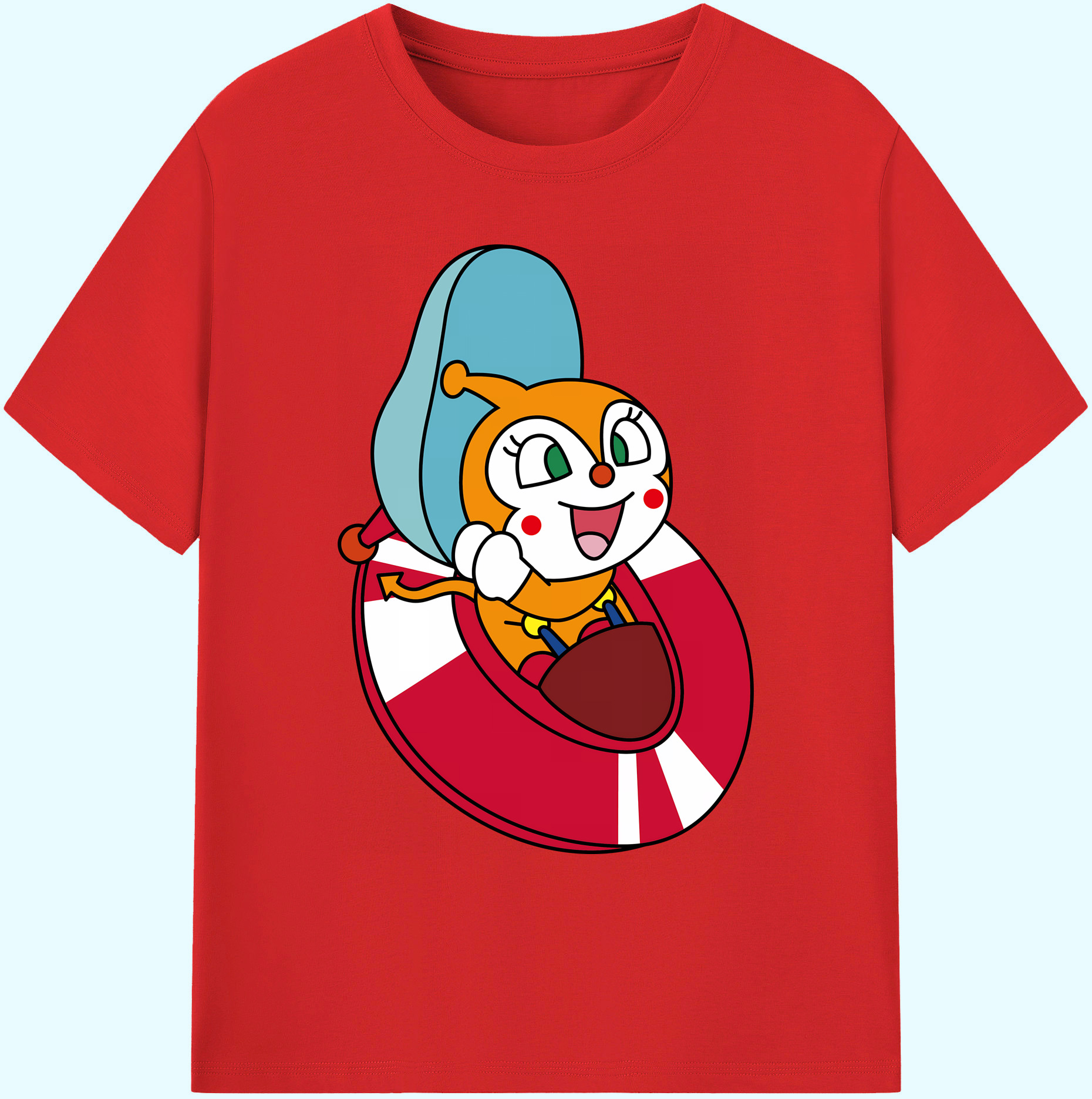（画像用） アンパンマン Anpanman 綿100％ メンズ半袖Tシャツ｜肌触りやわらか＆通気性
