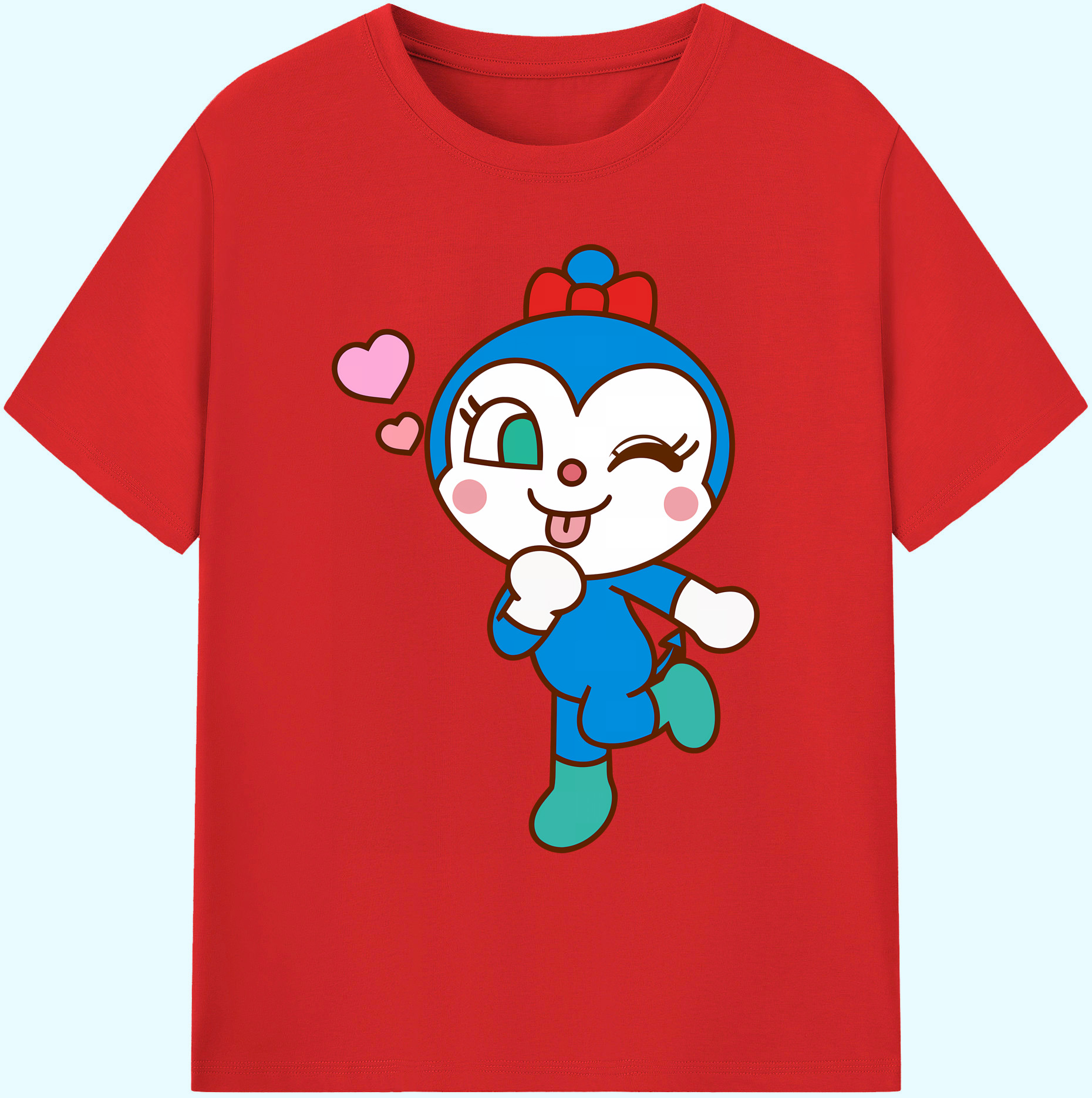 （画像用） アンパンマン Anpanman 綿100％ メンズ半袖Tシャツ｜肌触りやわらか＆通気性