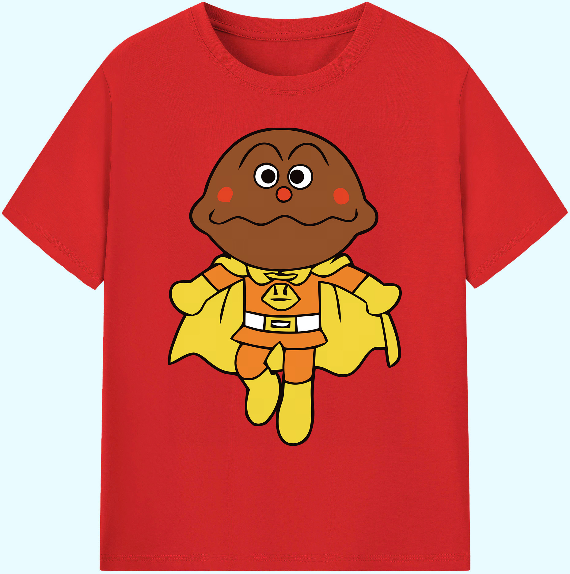 （画像用） アンパンマン Anpanman 綿100％ メンズ半袖Tシャツ｜肌触りやわらか＆通気性