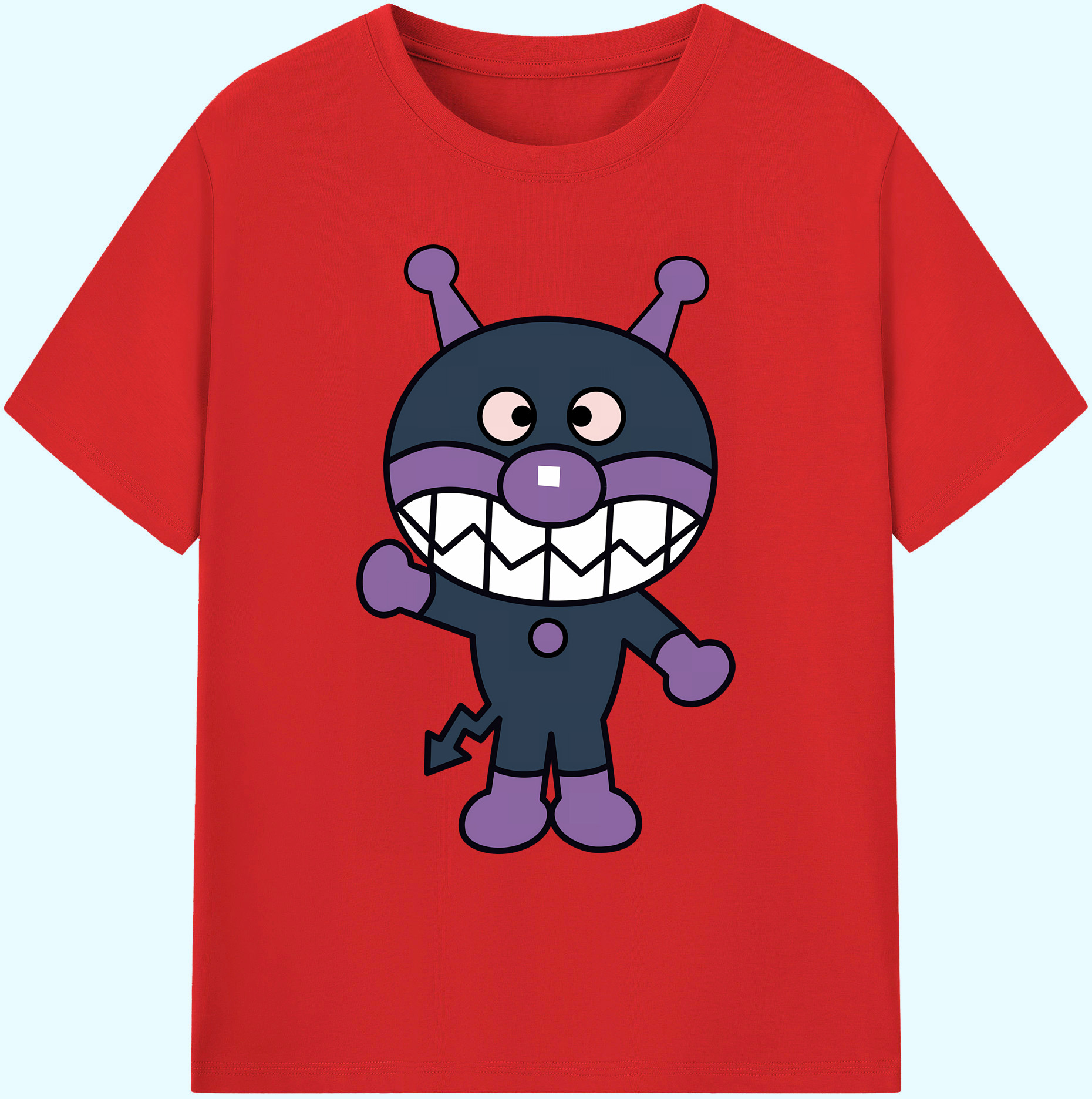 （画像用） アンパンマン Anpanman 綿100％ メンズ半袖Tシャツ｜肌触りやわらか＆通気性
