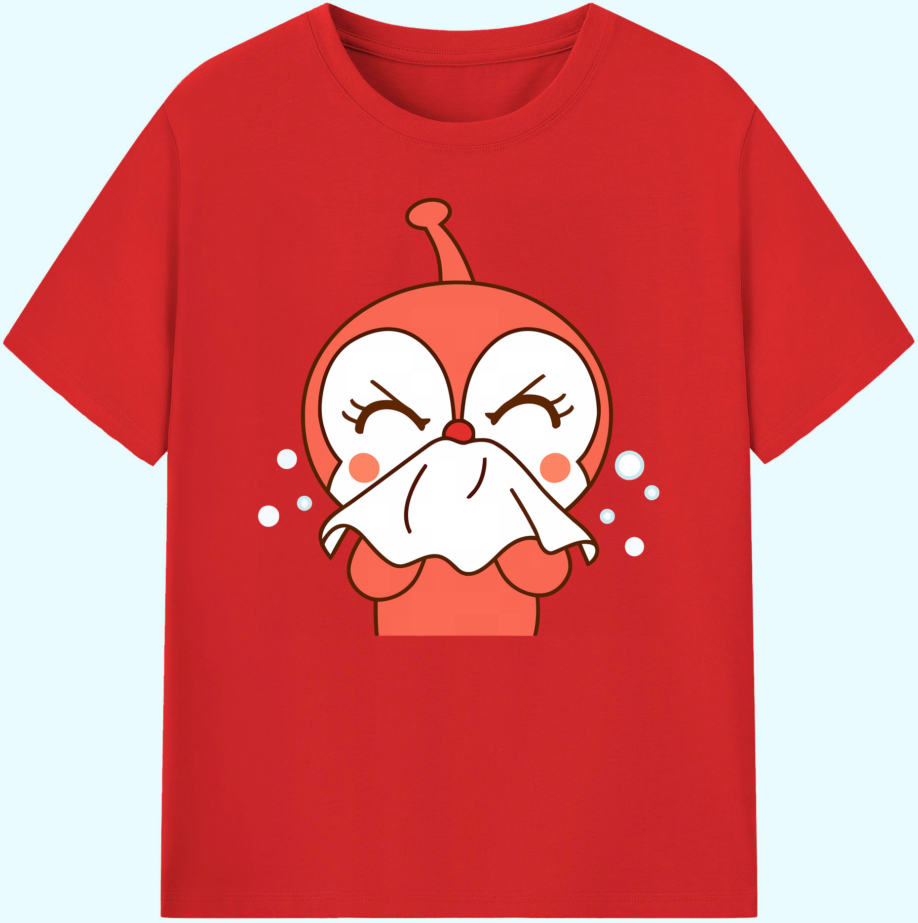 （画像用） アンパンマン Anpanman 綿100％ メンズ半袖Tシャツ｜肌触りやわらか＆通気性