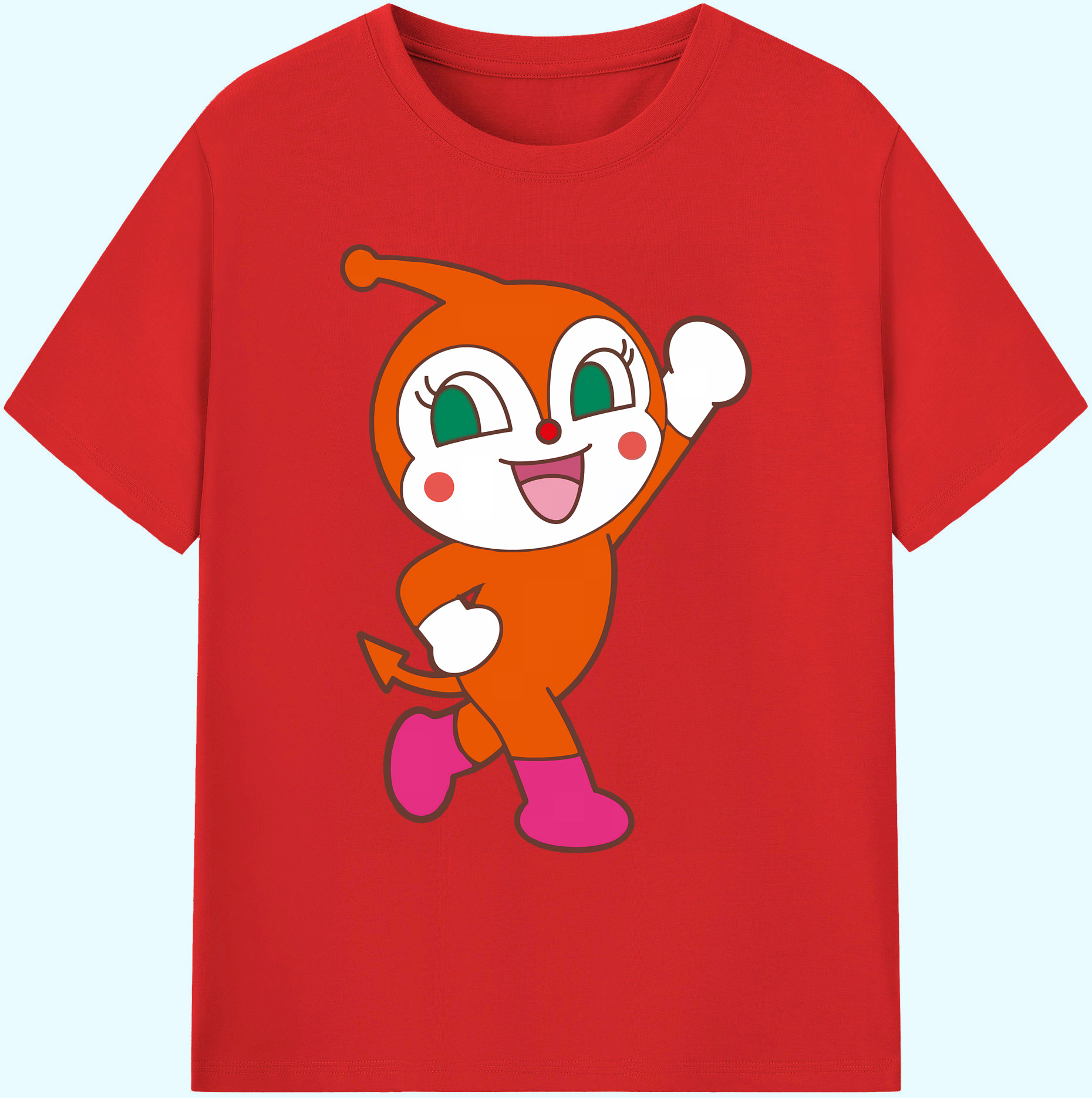 （画像用） アンパンマン Anpanman 綿100％ メンズ半袖Tシャツ｜肌触りやわらか＆通気性