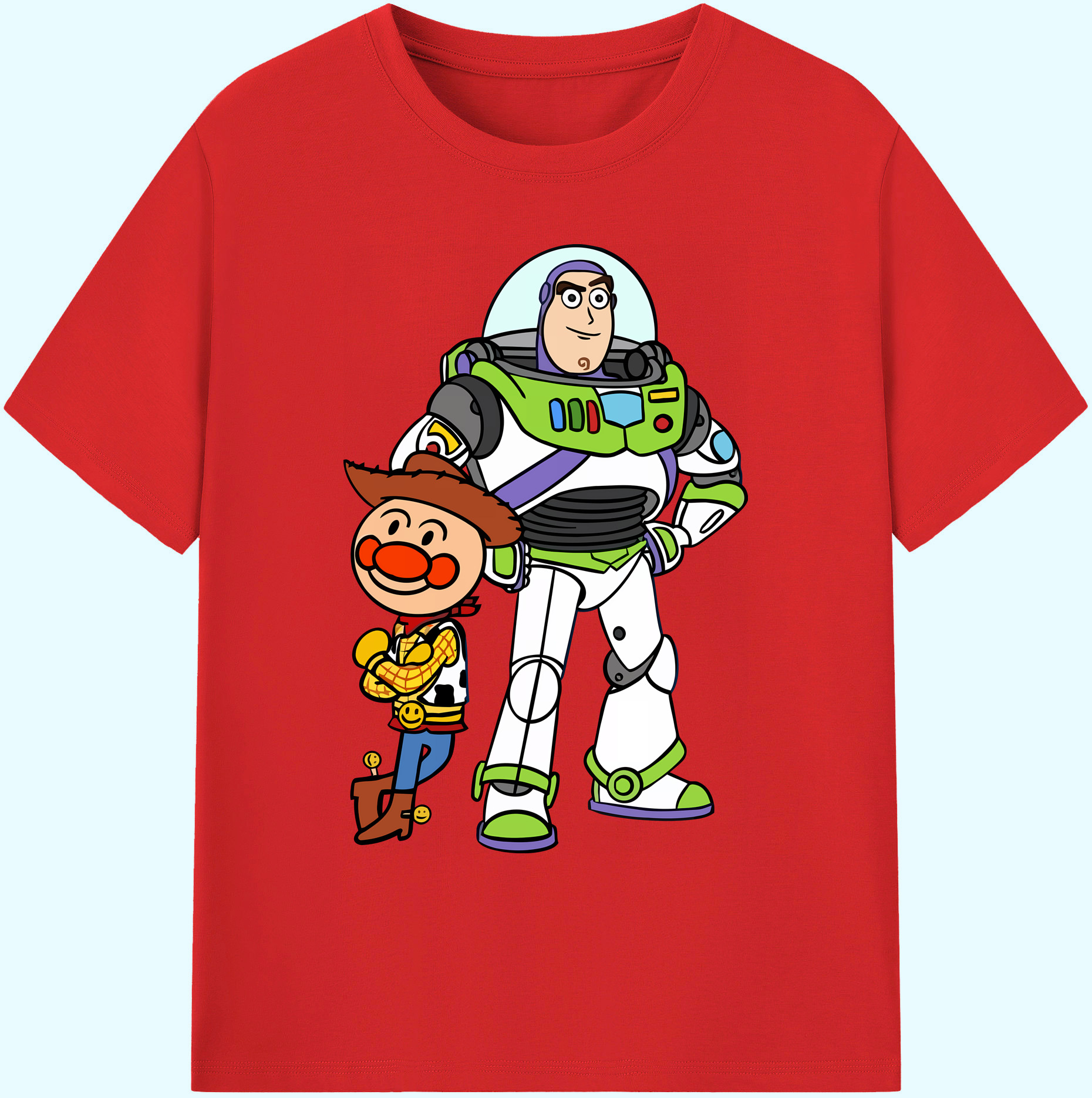 （画像用） アンパンマン Anpanman 綿100％ メンズ半袖Tシャツ｜肌触りやわらか＆通気性