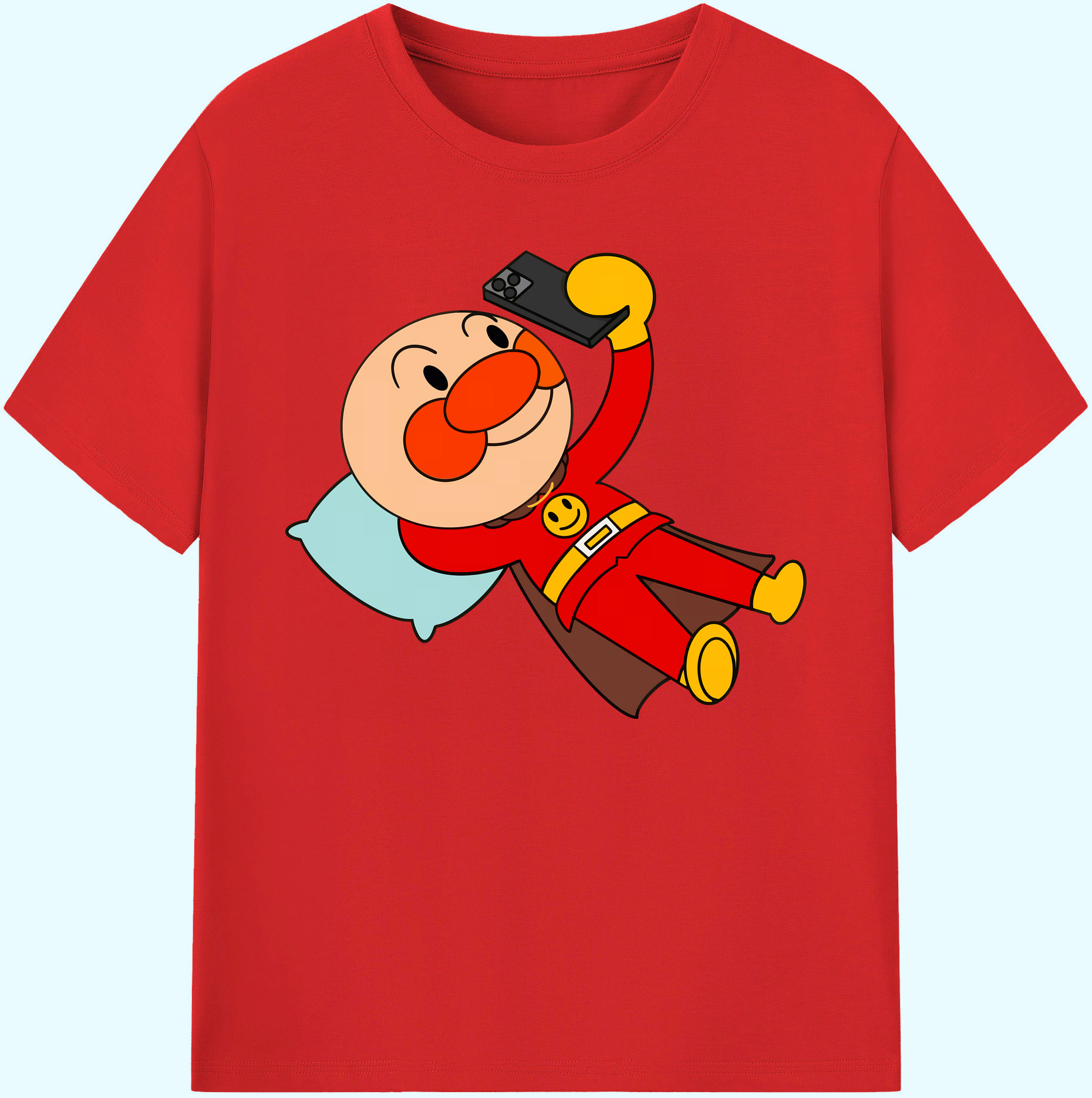 （画像用） アンパンマン Anpanman 綿100％ メンズ半袖Tシャツ｜肌触りやわらか＆通気性