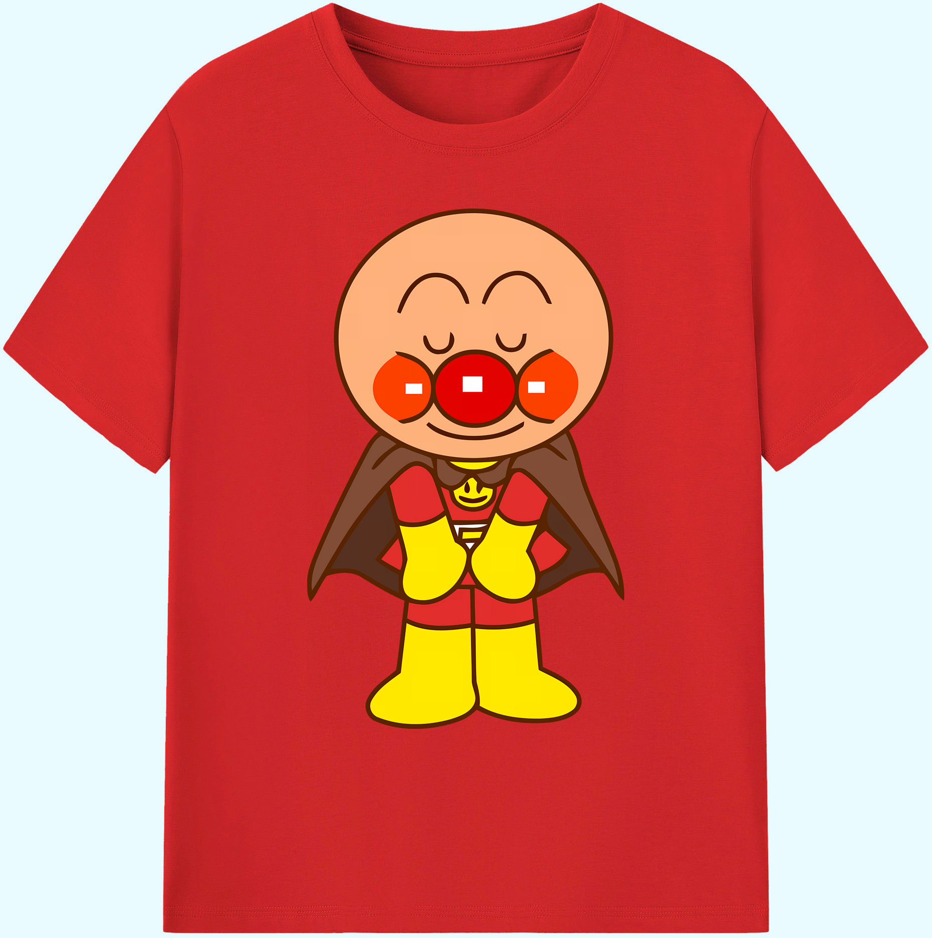 （画像用） アンパンマン Anpanman 綿100％ メンズ半袖Tシャツ｜肌触りやわらか＆通気性