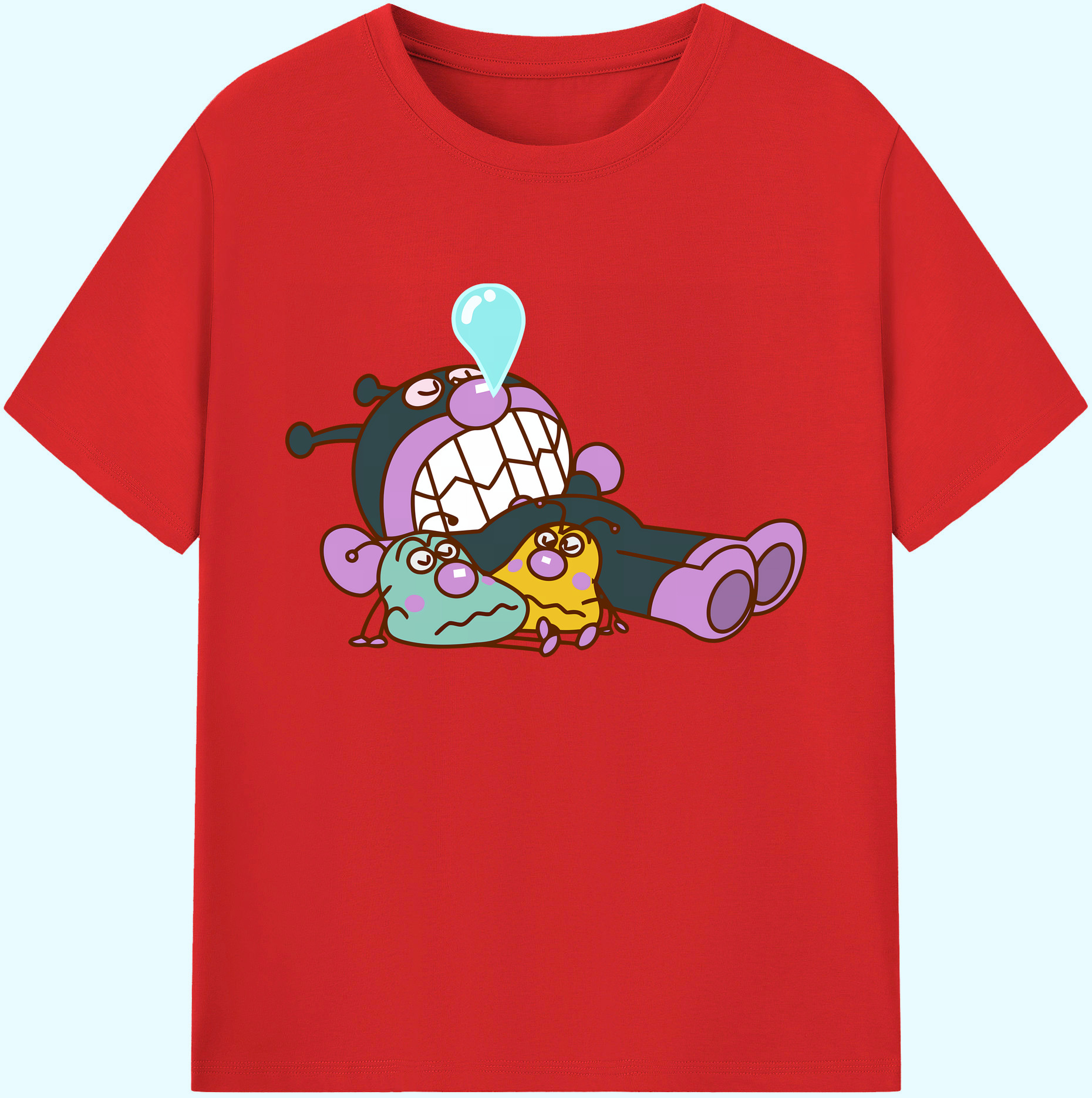 （画像用） アンパンマン Anpanman 綿100％ メンズ半袖Tシャツ｜肌触りやわらか＆通気性