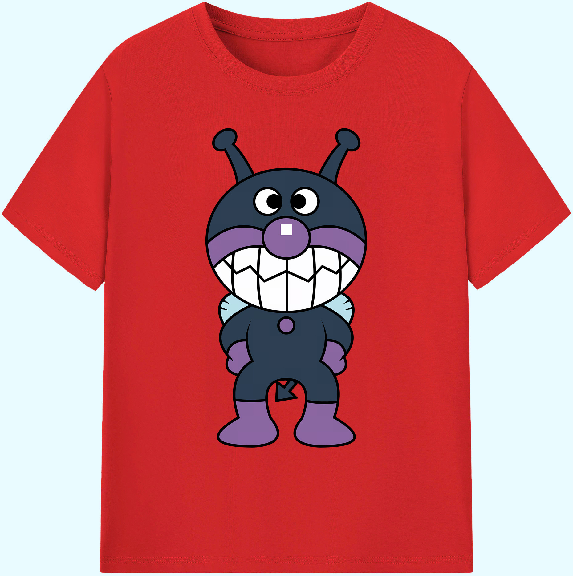 （画像用） アンパンマン Anpanman 綿100％ メンズ半袖Tシャツ｜肌触りやわらか＆通気性