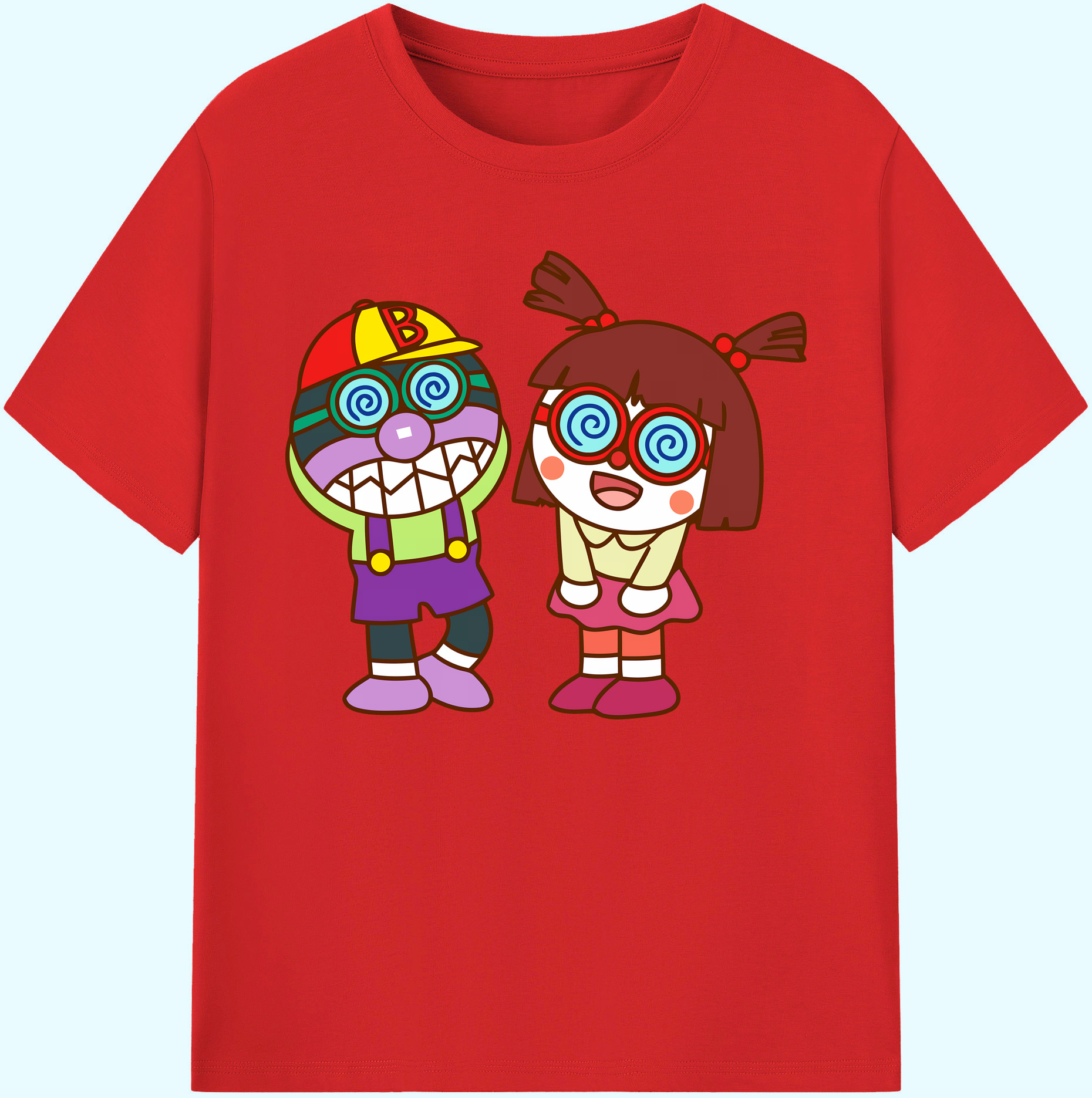 （画像用） アンパンマン Anpanman 綿100％ メンズ半袖Tシャツ｜肌触りやわらか＆通気性