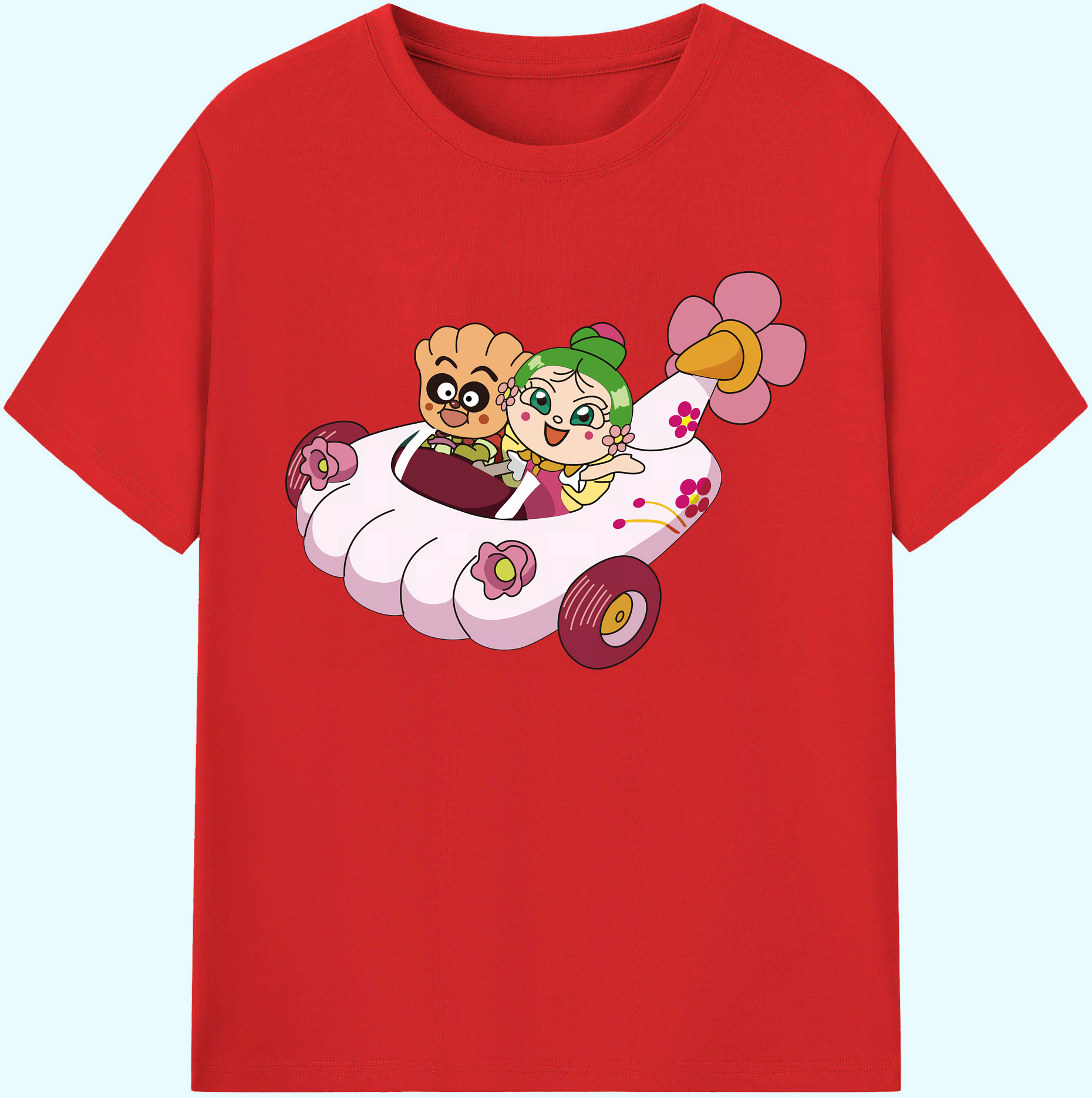 （画像用） アンパンマン Anpanman 綿100％ メンズ半袖Tシャツ｜肌触りやわらか＆通気性