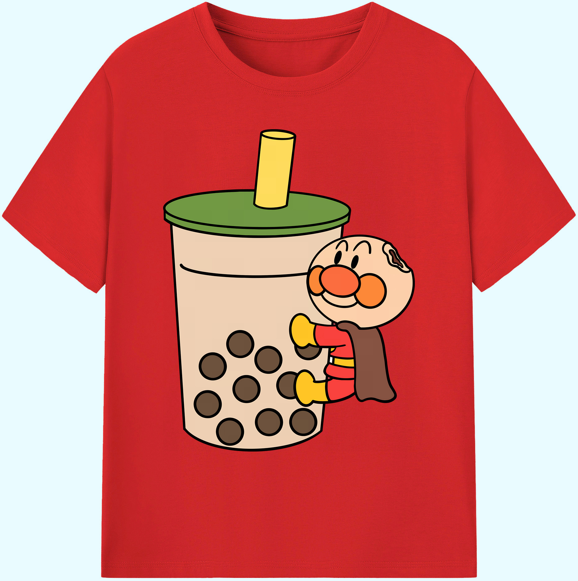 （画像用） アンパンマン Anpanman 綿100％ メンズ半袖Tシャツ｜肌触りやわらか＆通気性